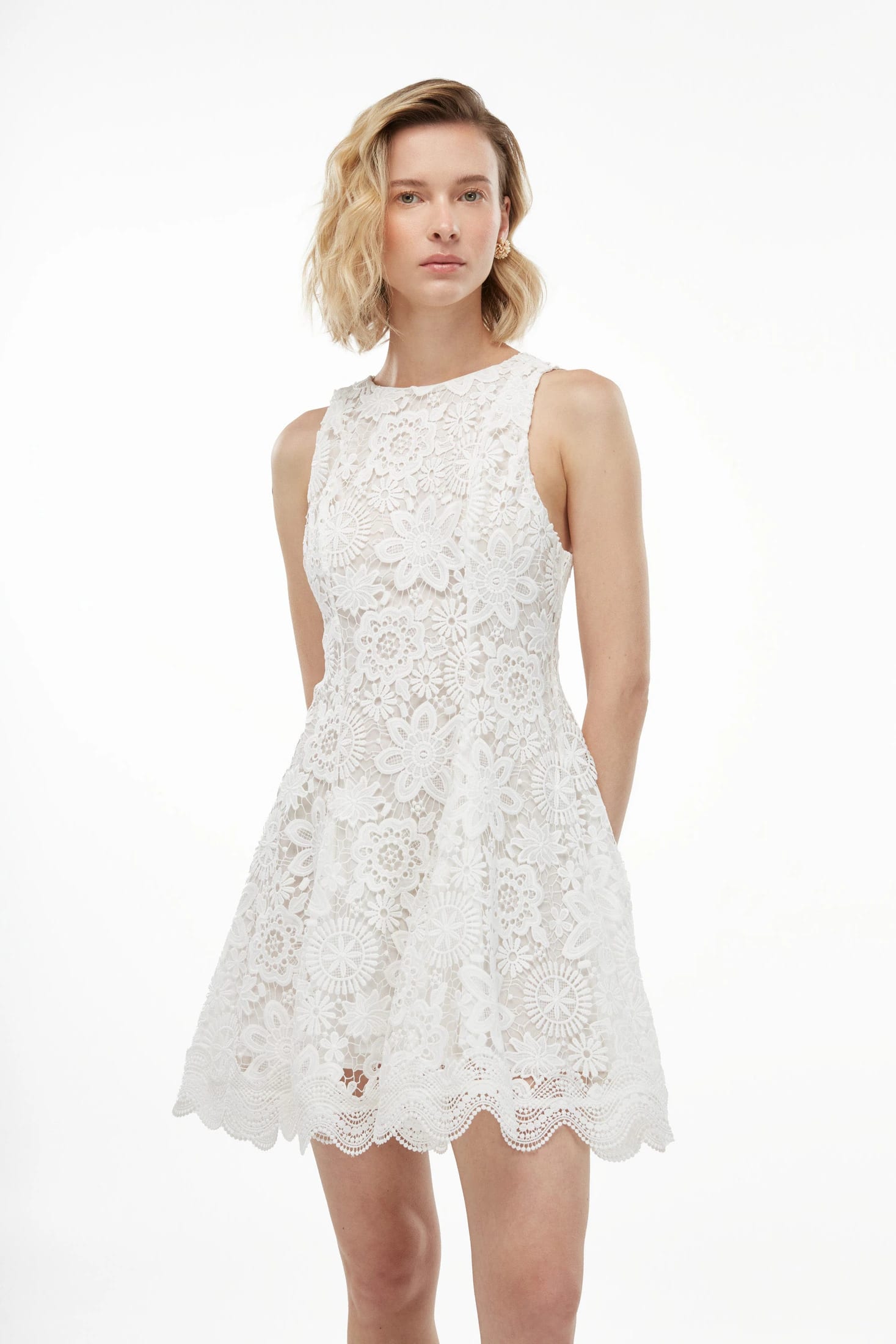 ELOISE MINI DRESS WHITE - imagen 3