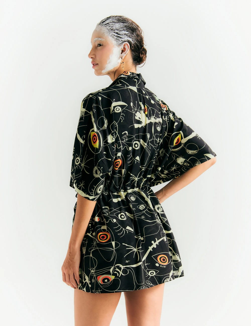 Kurta Tiras ajustable Joan negro+crudo mujer - imagen 4