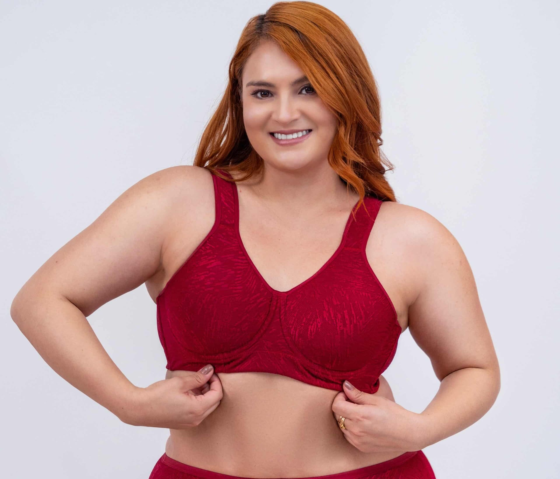 Brasier Clásico para Mujer con Realce Suave, Aro y Varilla Lateral en Lycra Jacquard - imagen 1