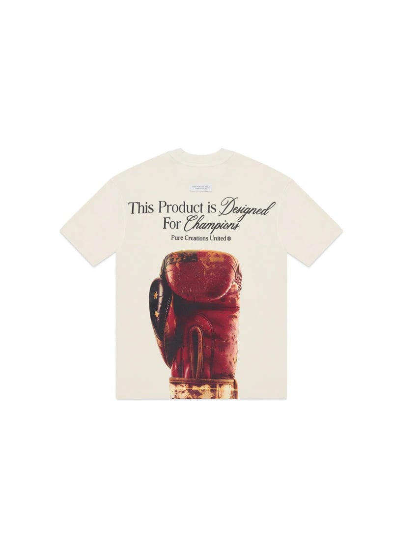 Knockout cream gloves t-shirt - imagen 1