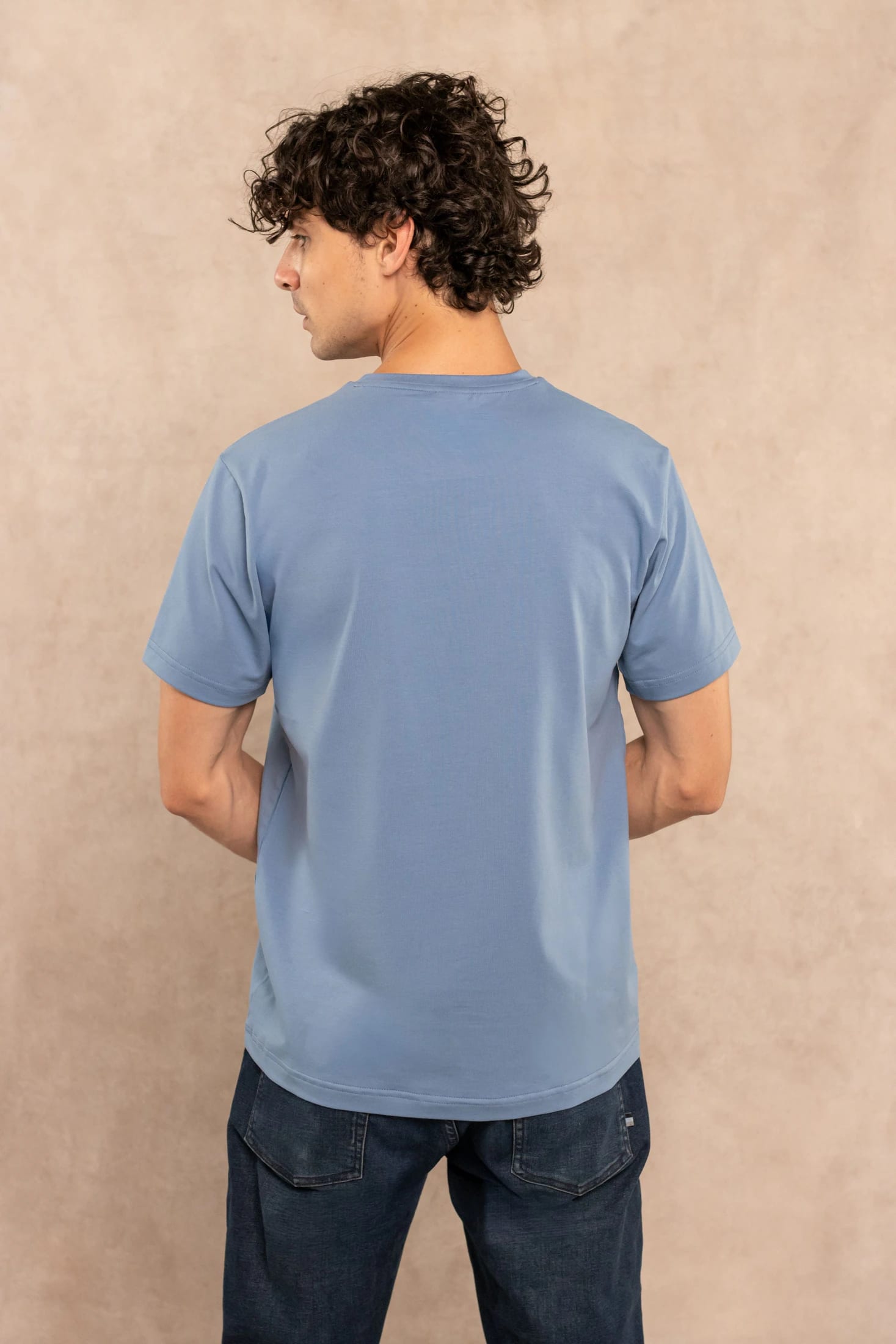 Camiseta Antimanchas Azul Chino - Talla Regular - imagen 6