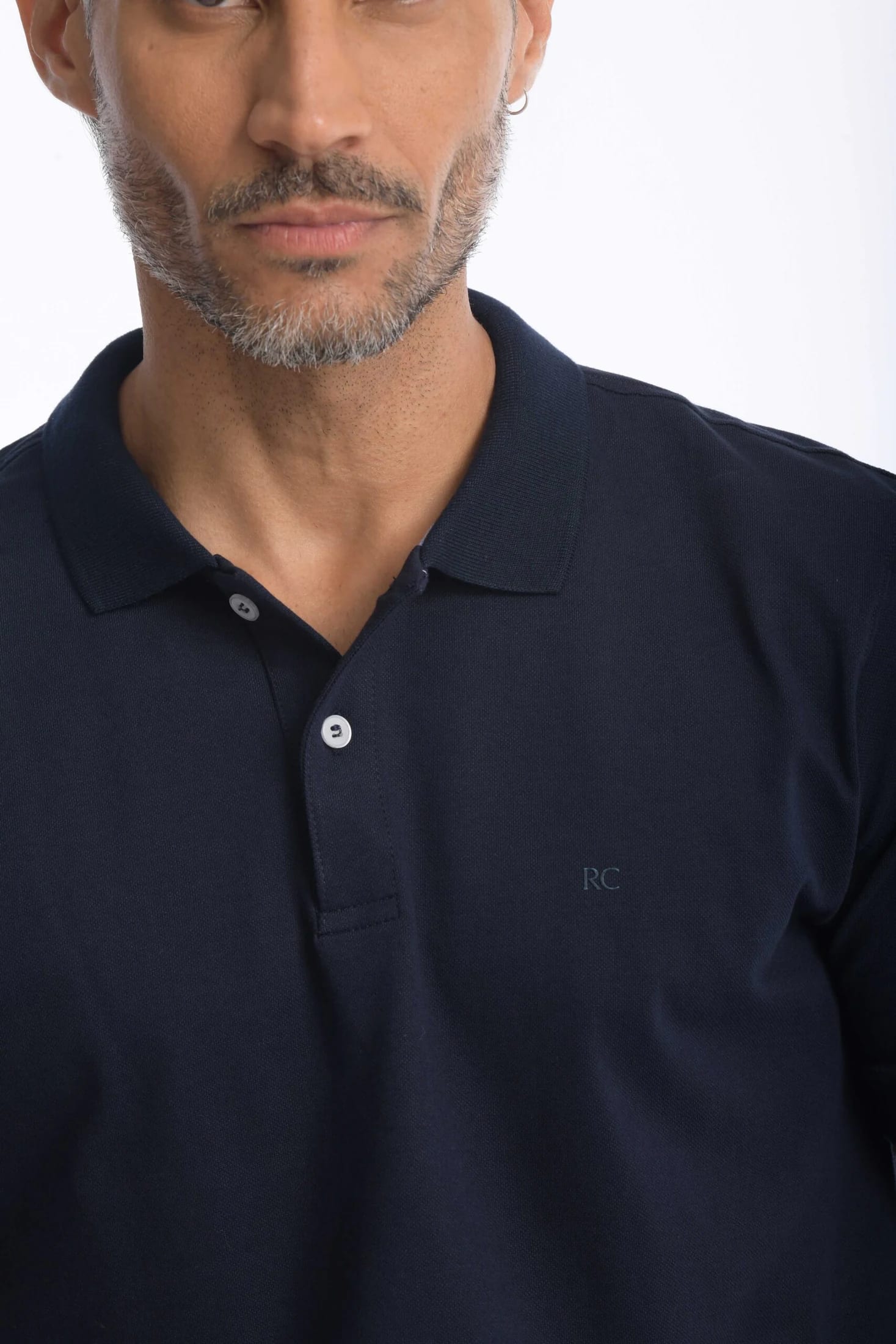 Camiseta Polo 100% Algodón Slim Azul Navy - imagen 3