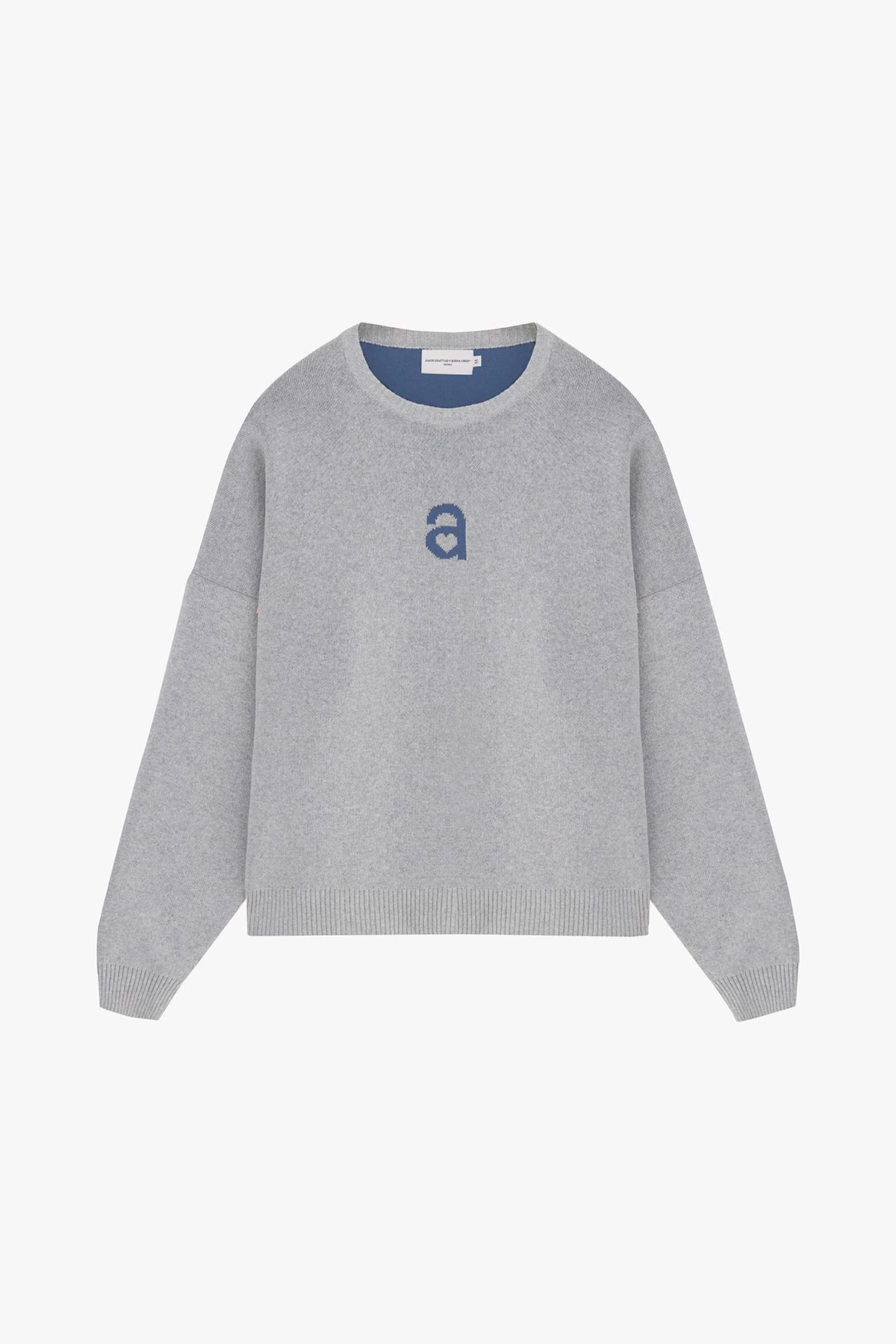 MONOGRAM SWEATER HEATHER GREY - imagen 2