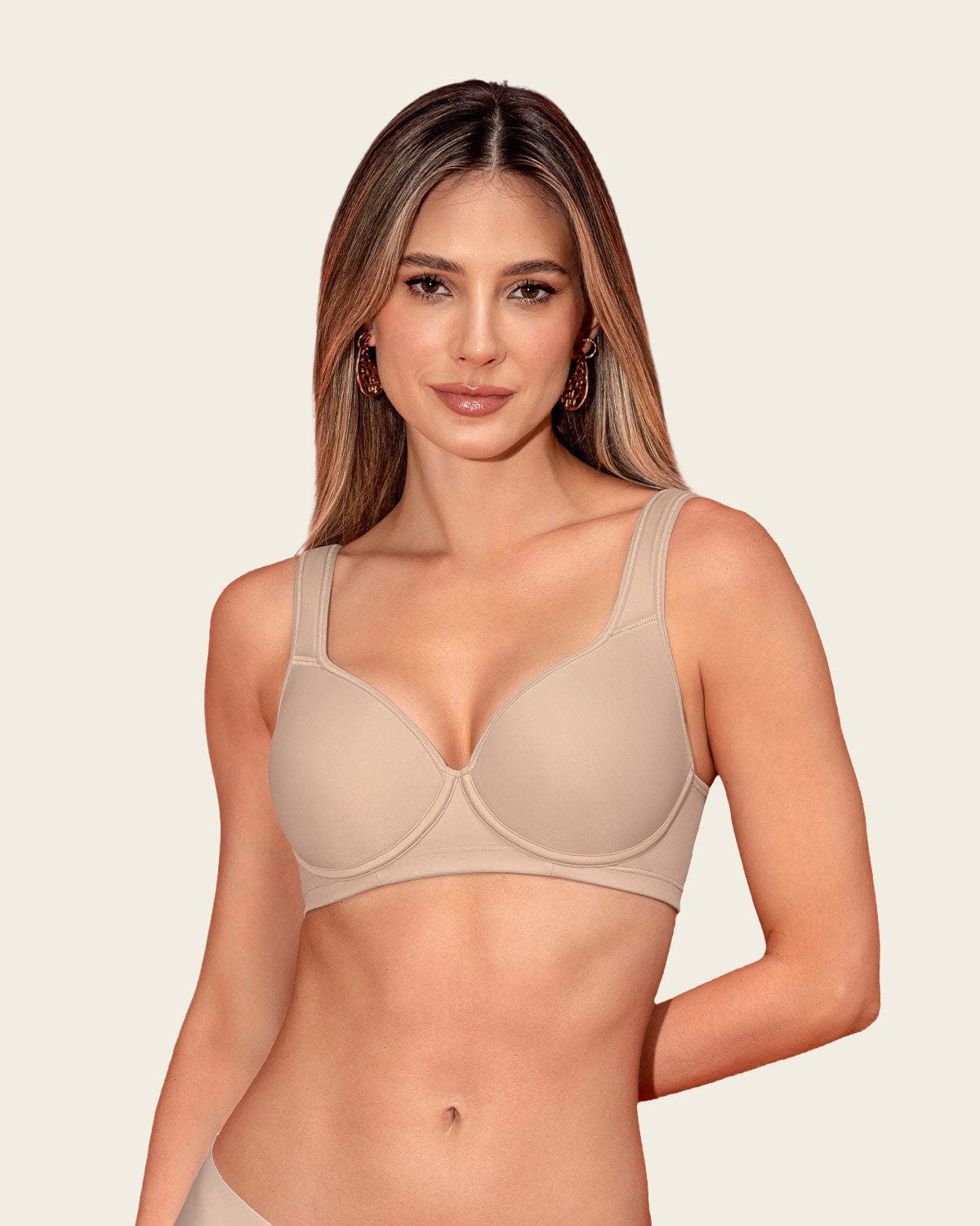 Full Coverage Bra with Comfy Padded Straps - imagen 1
