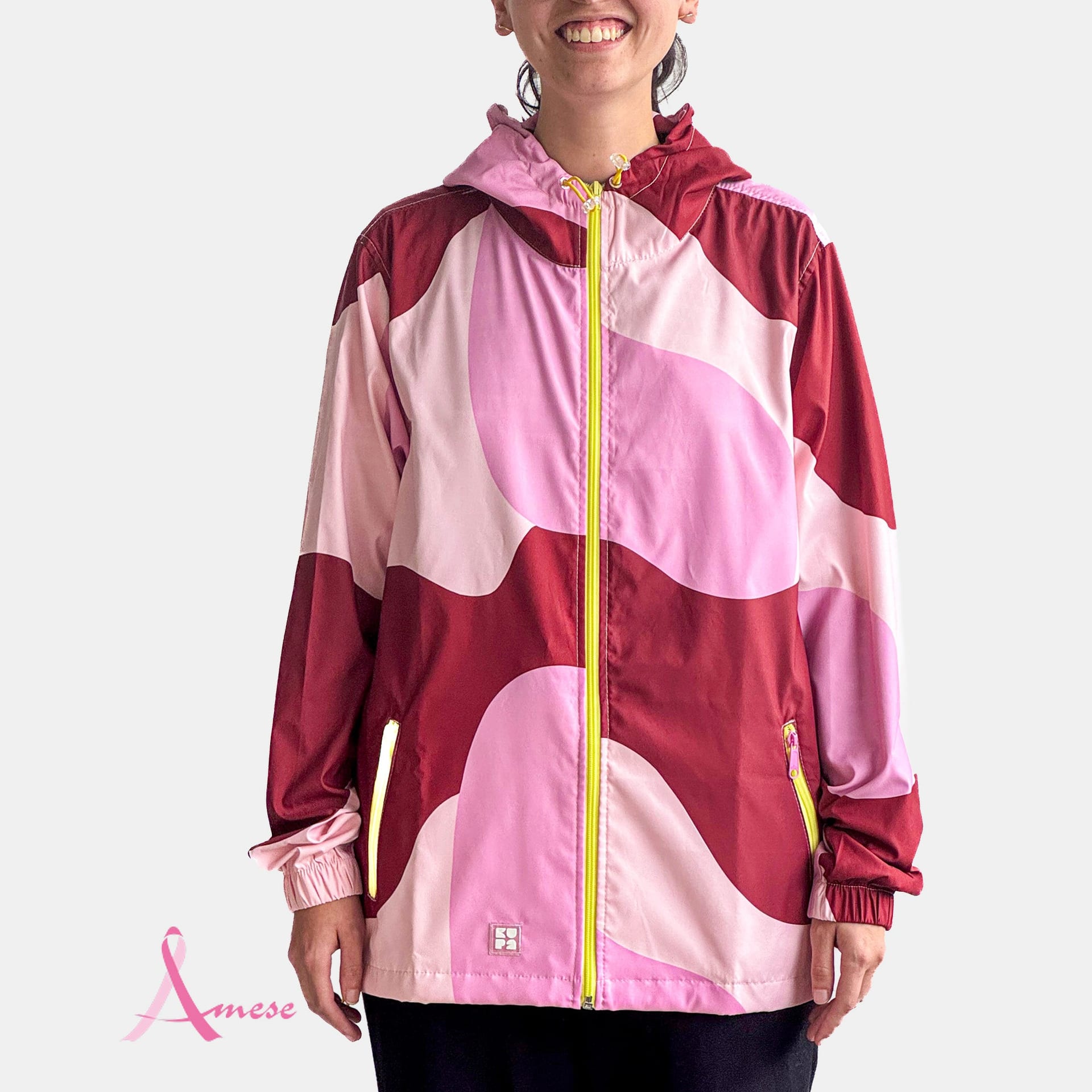 Chaqueta Mompox Manchas Granate AMESE - imagen 1