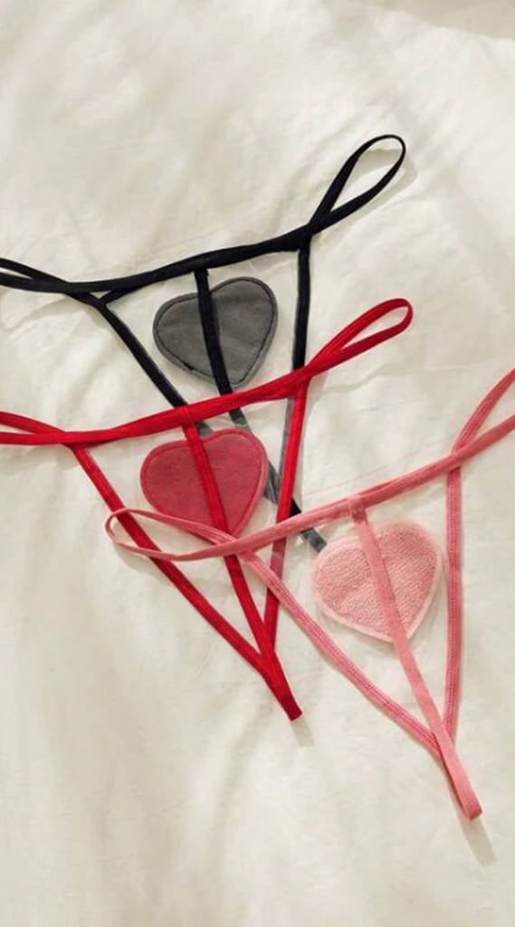Tanga de malla corazón SH-131846-MUL-SyL - imagen 1
