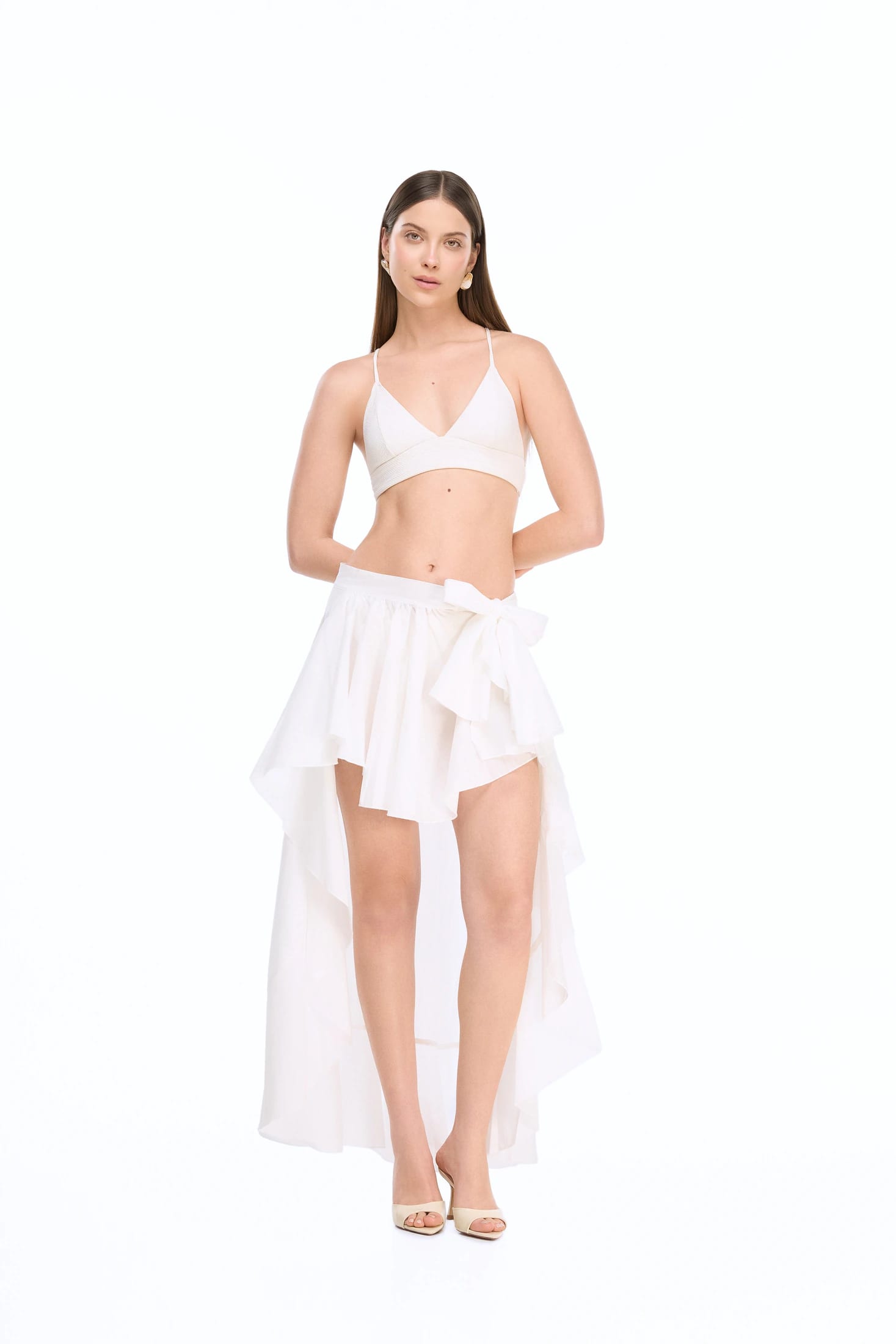 BAHAMAS WRAP SKIRT WHITE - imagen 1