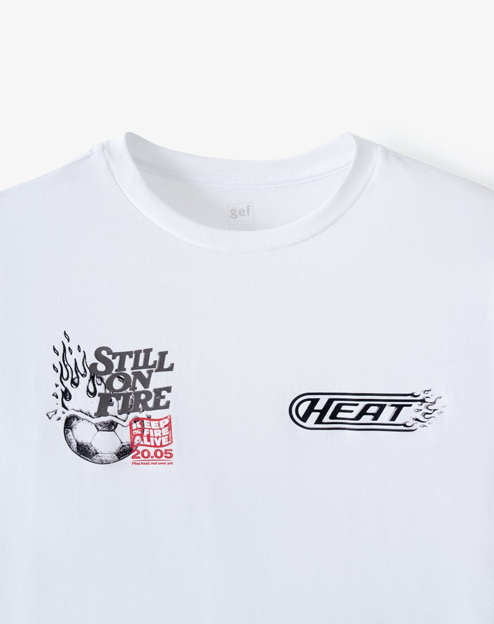 Camiseta manga corta regular estampado blanco hombre - imagen 7