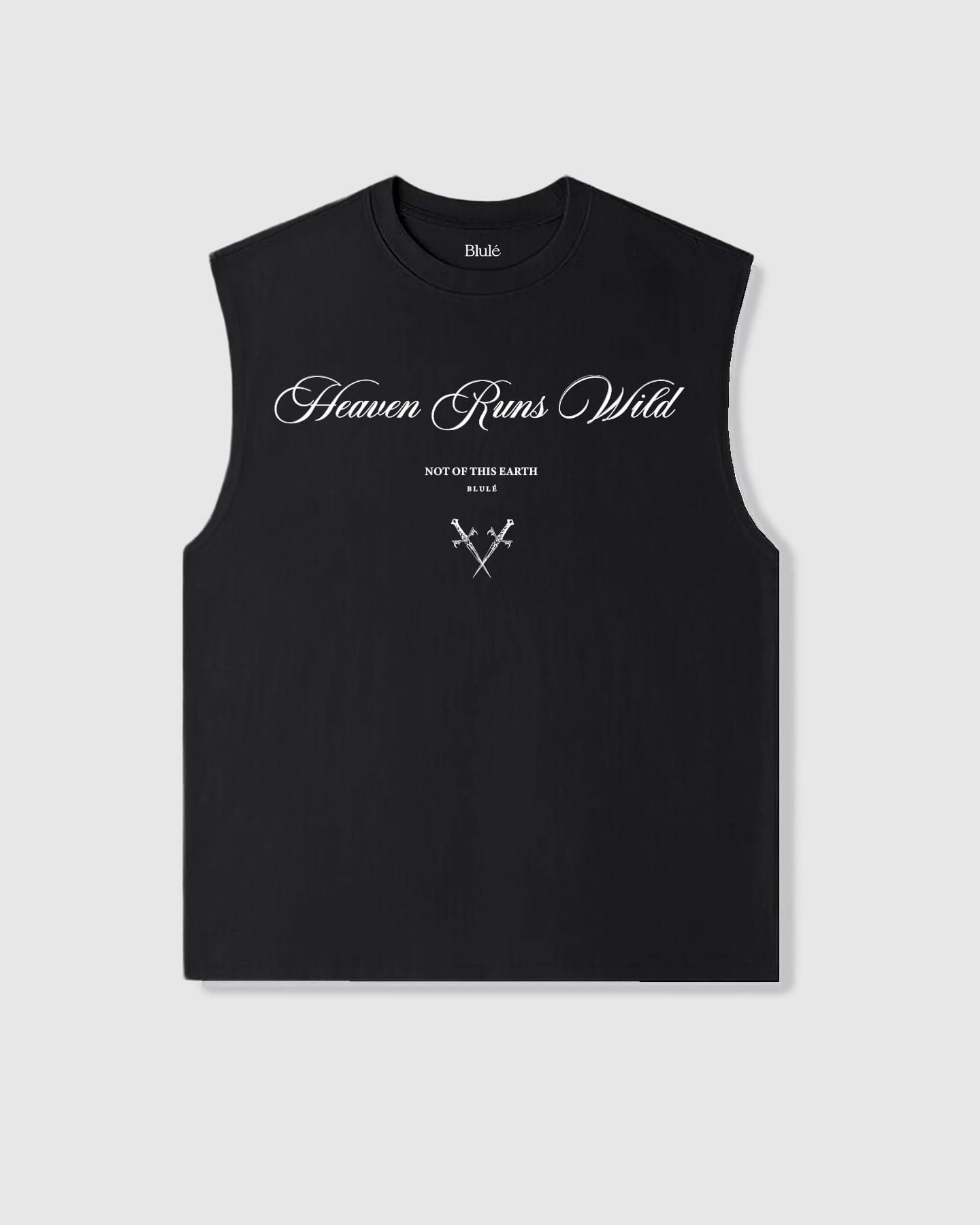 Oversized Sleeveless Heaven Runs Wild Black - imagen 1