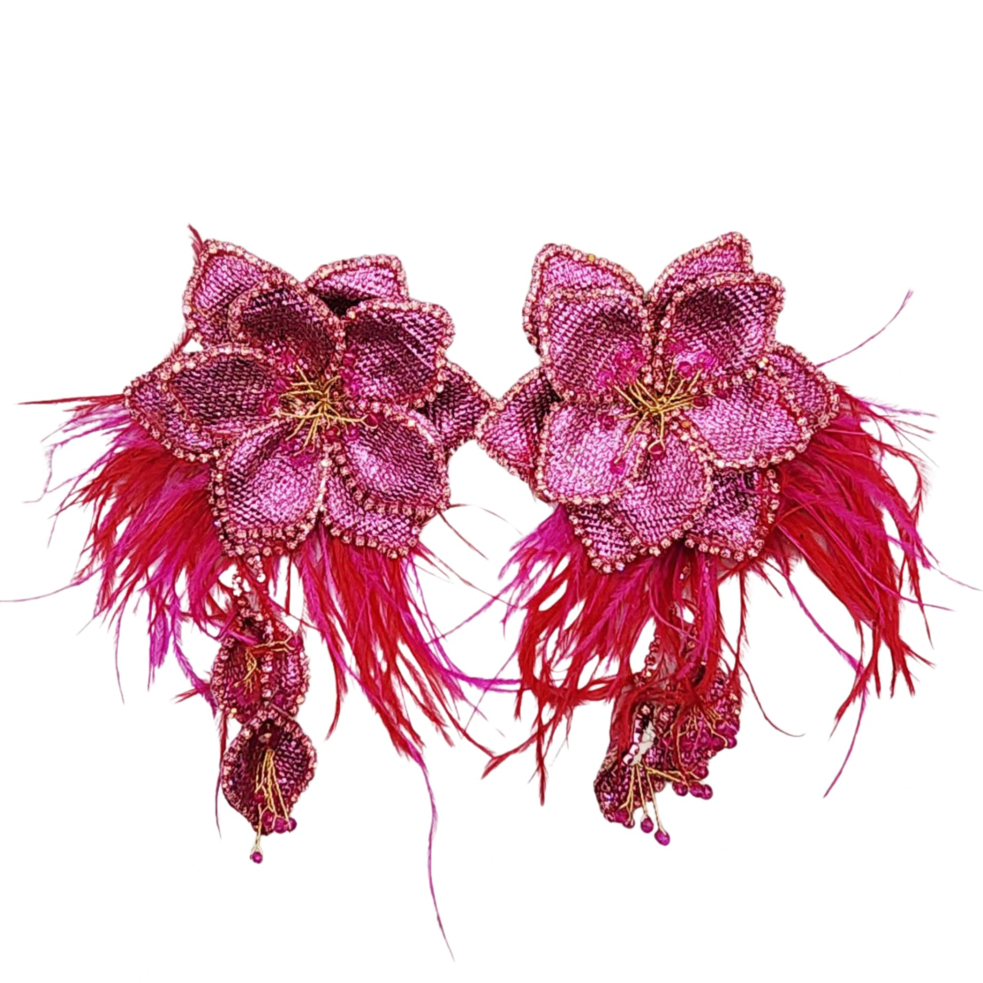Petal Fuchsia Earrings - imagen 1