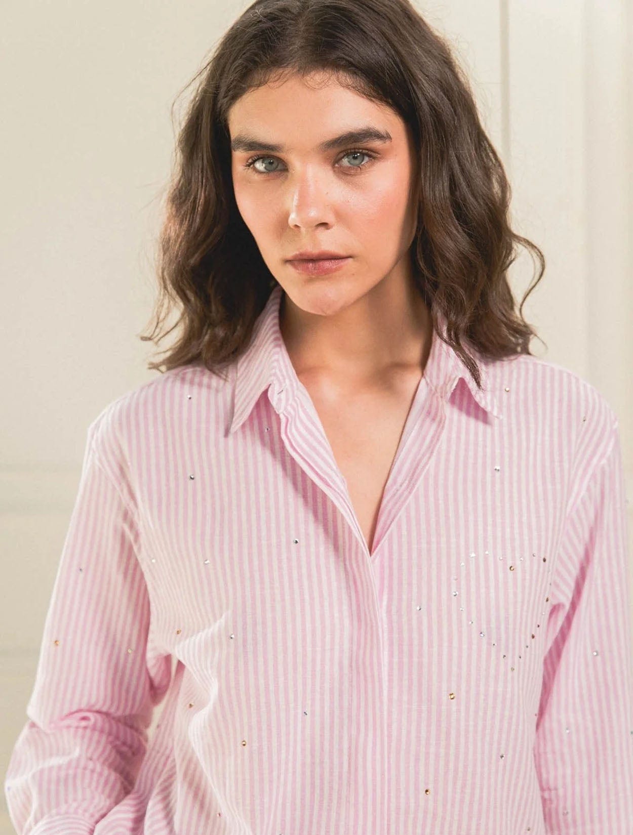CAMISA SHINY HEART HOT PINK - imagen 2