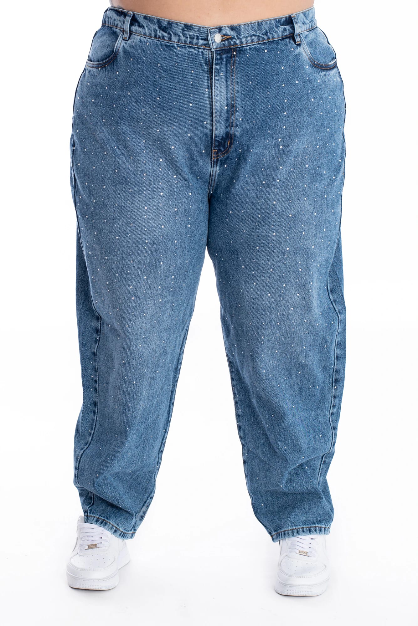 Jean Boyfriend Brillo Azul Medio 399 - imagen 1