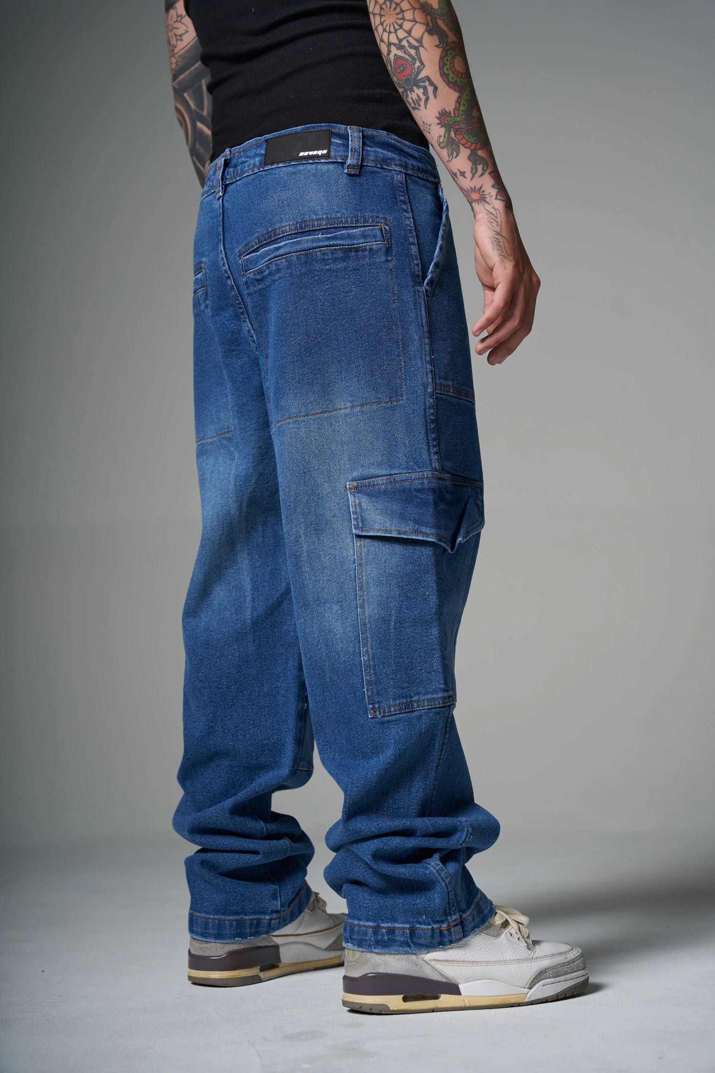 JEANS CARGO SAVAGE AZUL MEDIO 14495 - imagen 4