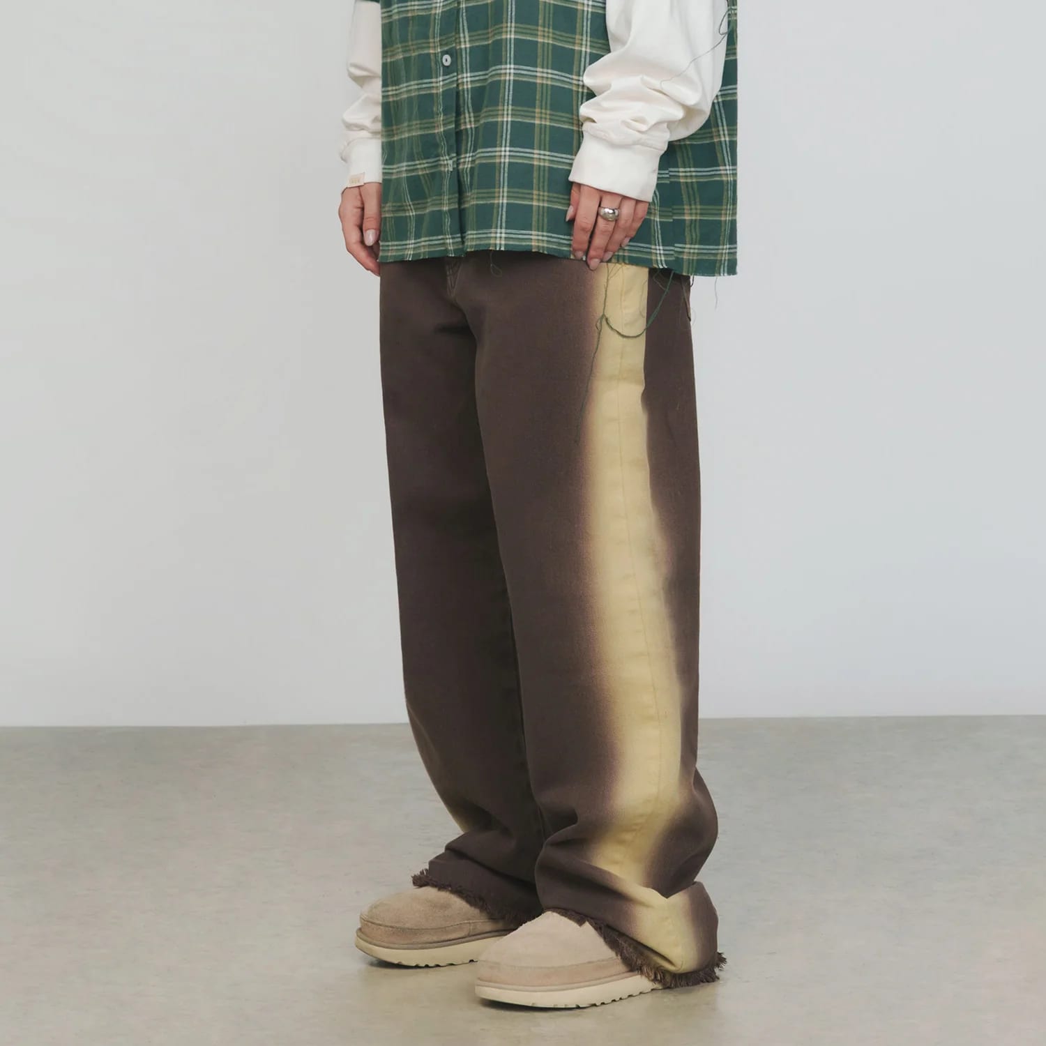 Sideburn Mid-Rise Pants - Brown - imagen 11