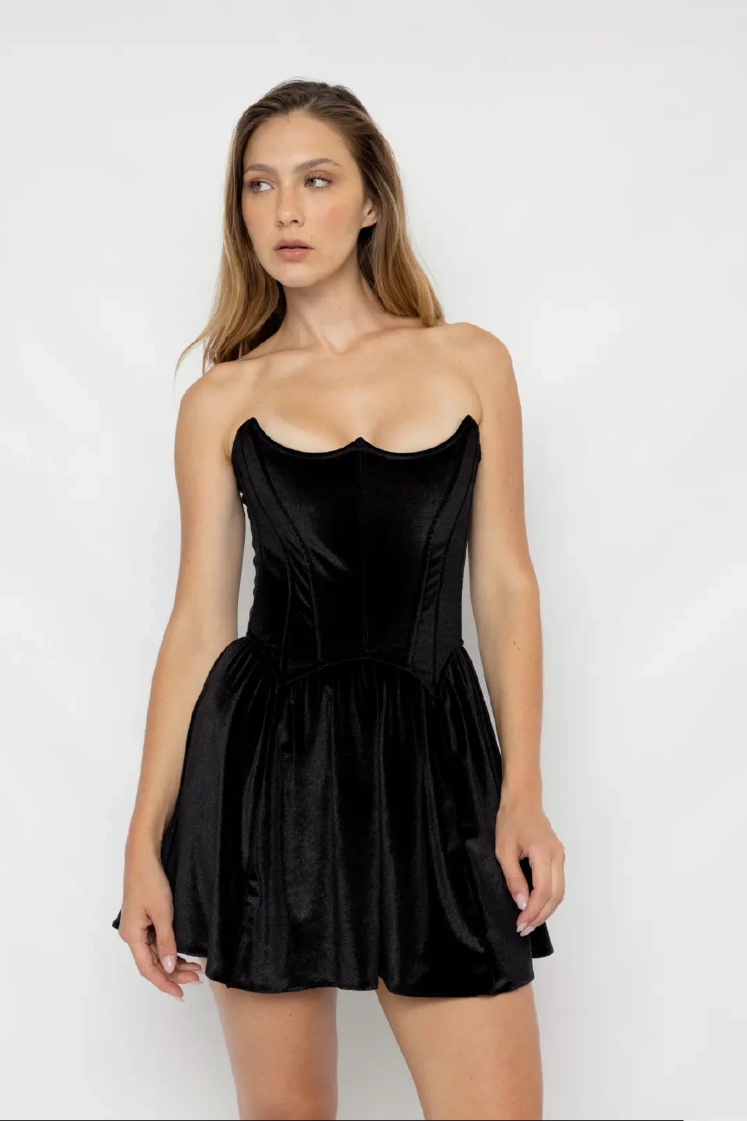 VESTIDO SUZETTE NEGRO - imagen 1