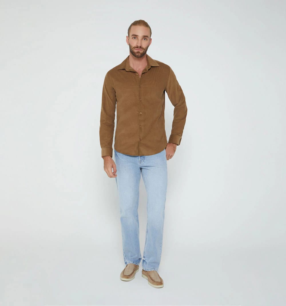 Camisa para hombre  con tela corduroy - imagen 6