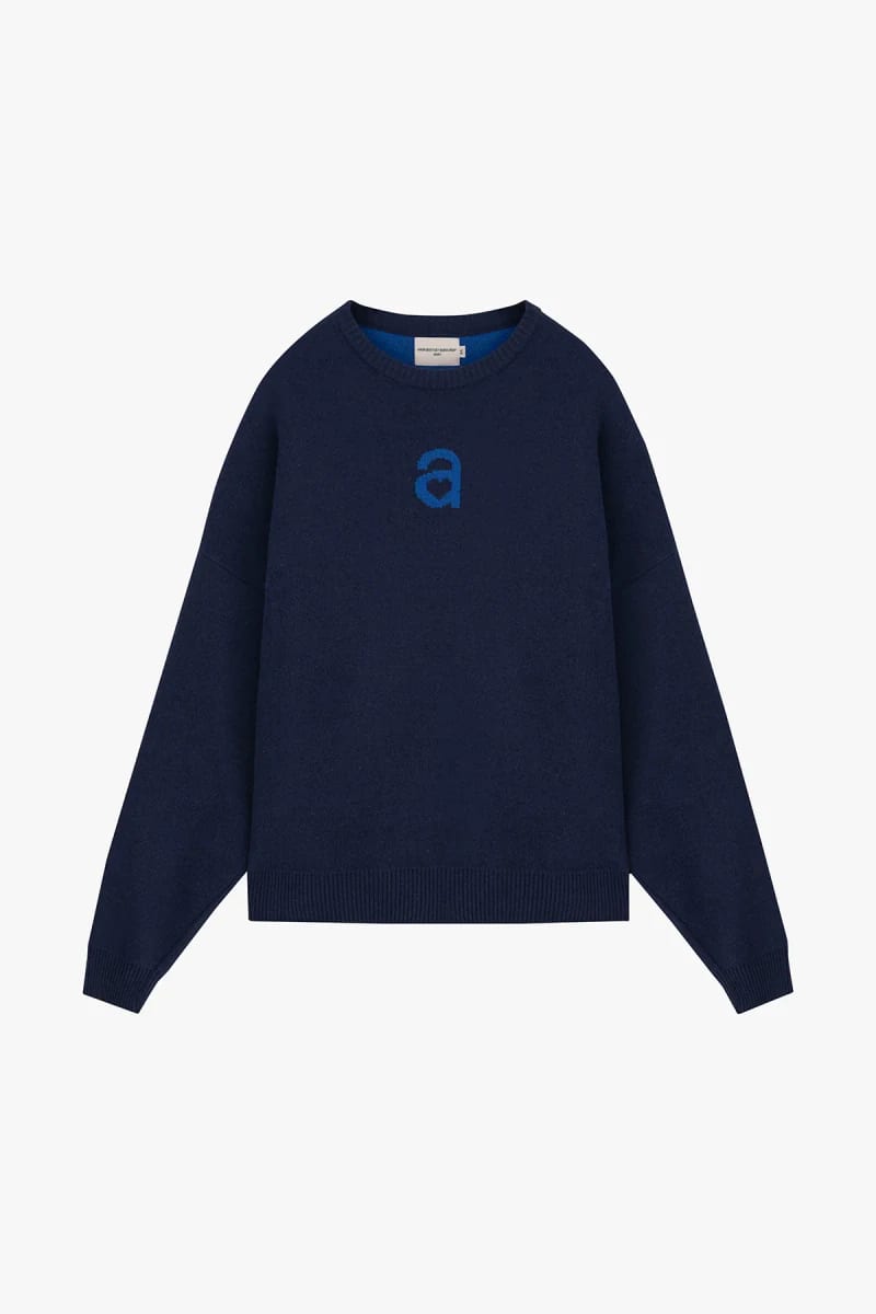 MONOGRAM SWEATER NAVY BLUE - imagen 7