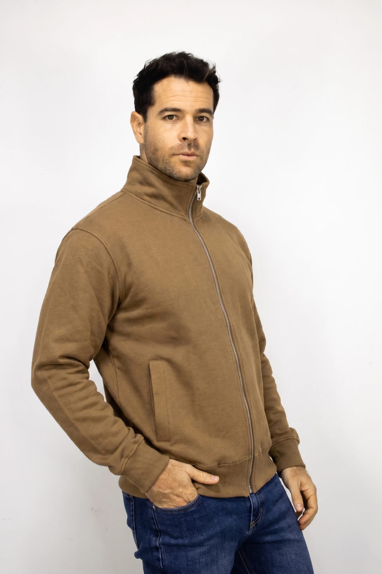 Saco café con Cremallera para hombre - imagen 1