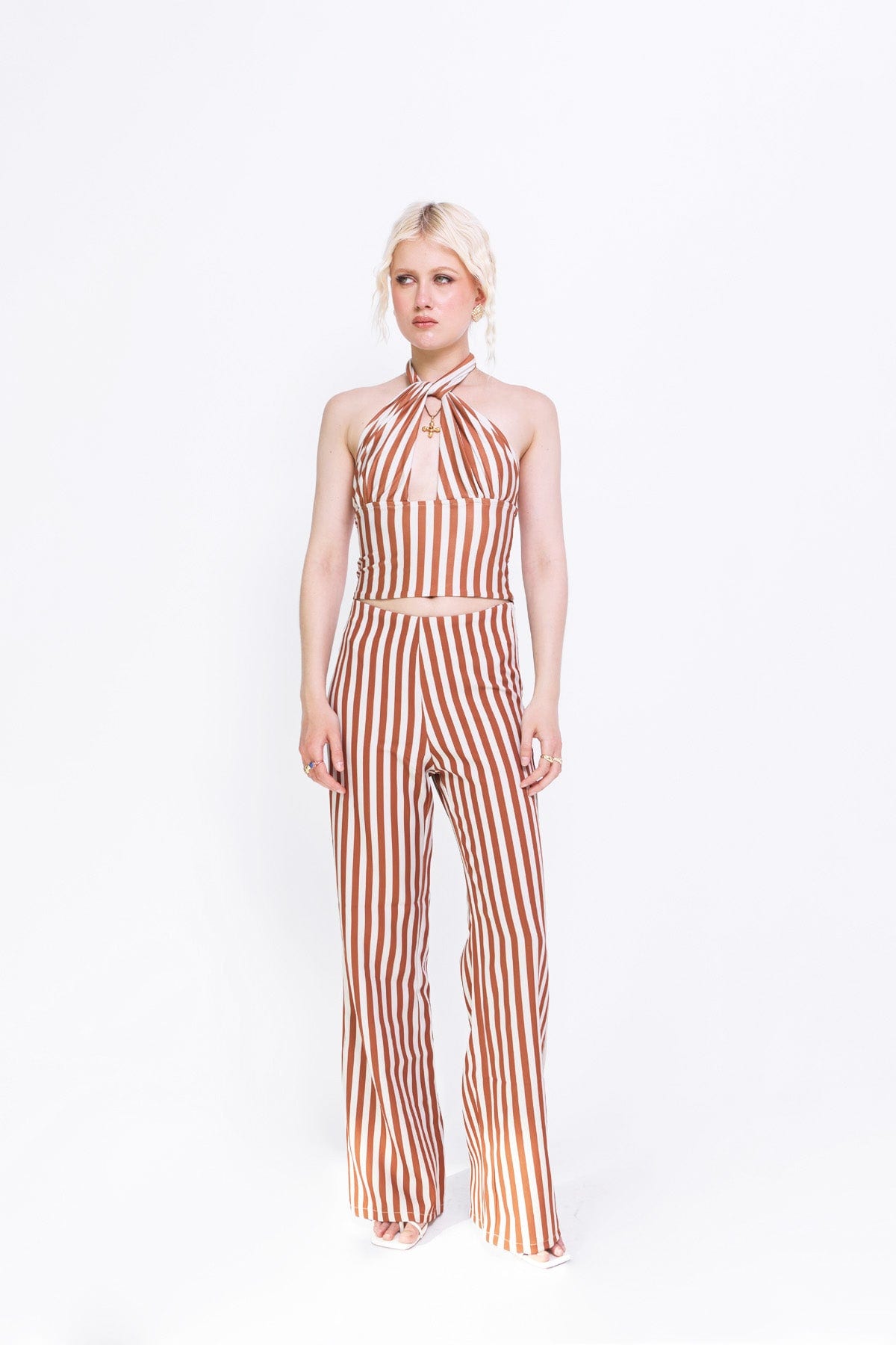 Halter Top in Rust Stripes - imagen 3