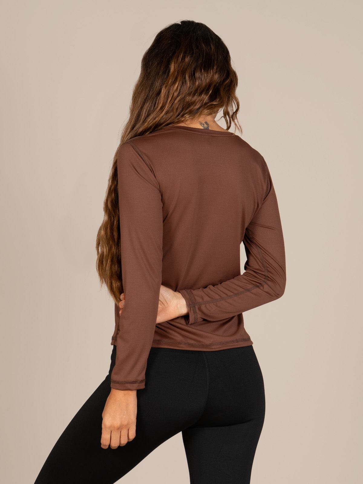 buzo basico femenino mocca - imagen 4