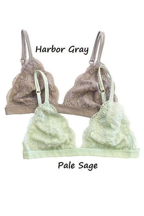 Lace Triangle Bralette - imagen 8