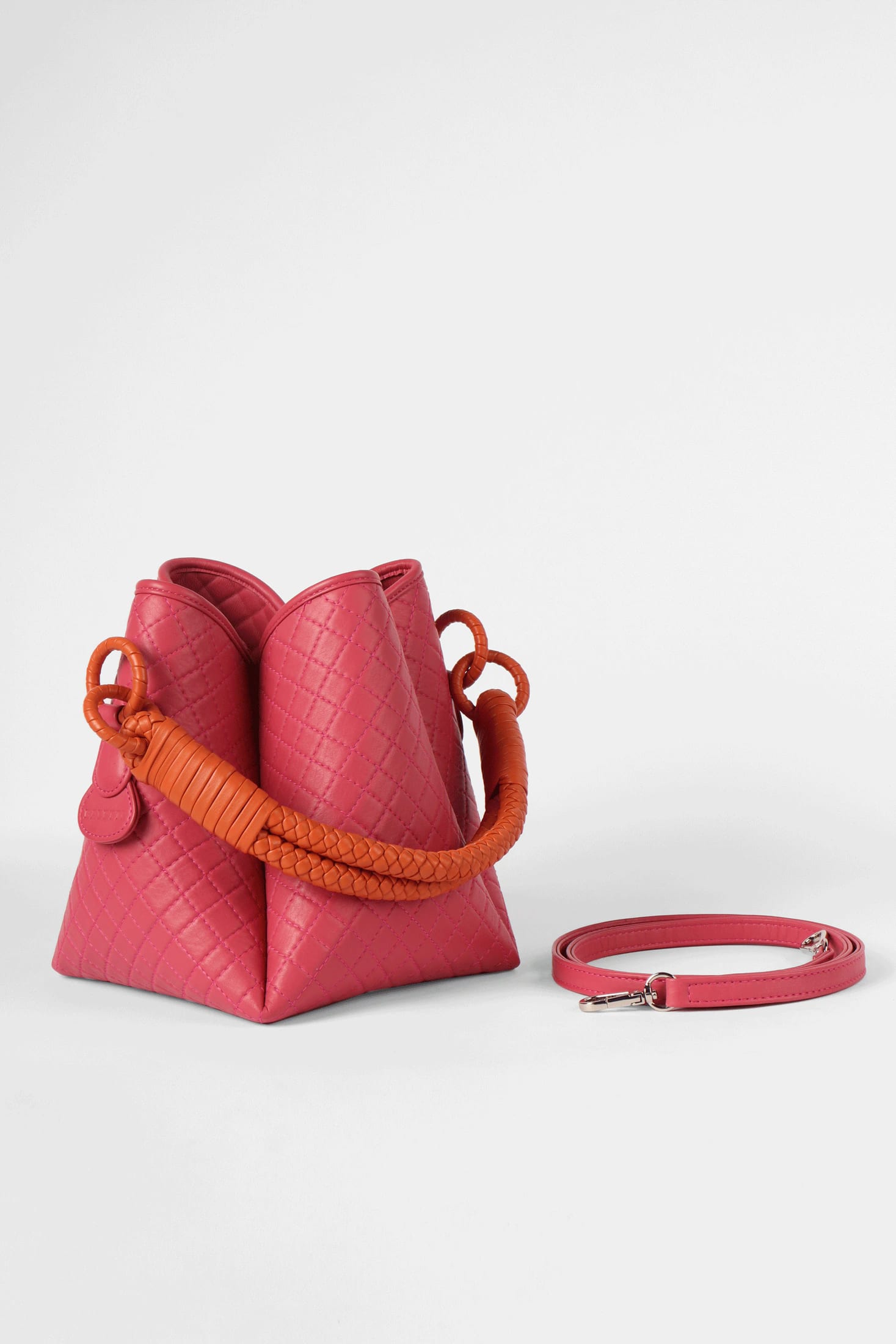 Tulip Bucket Bag, Pink & Orange - imagen 4