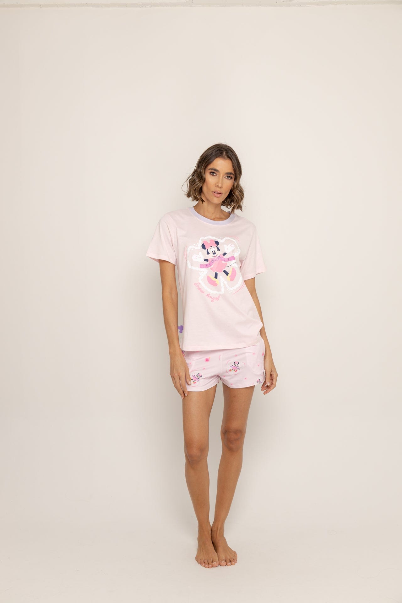 Conjunto Short Elástico Rosa Minnie - imagen 6