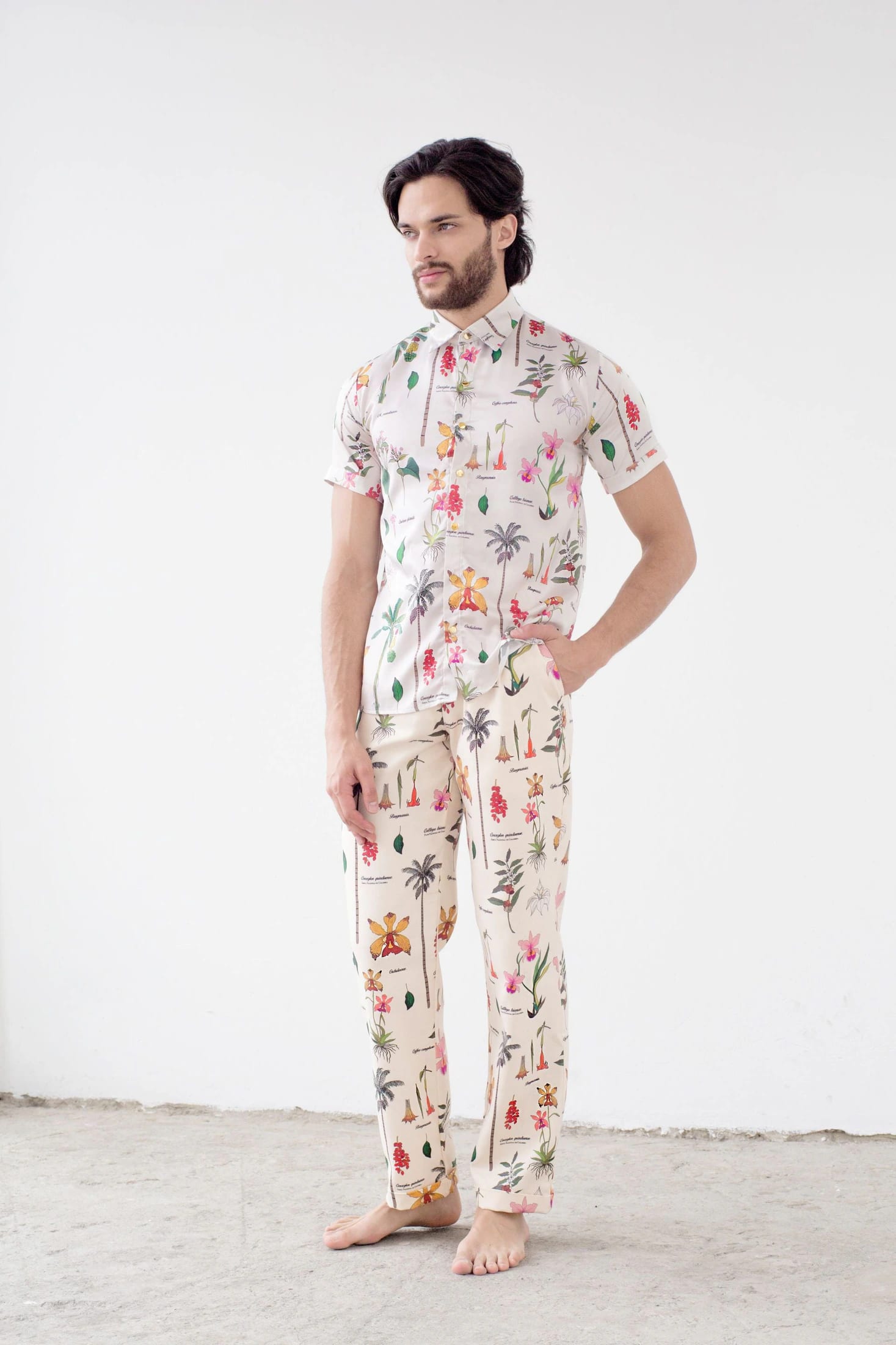Pantalón Expedición Botánica Crema (unisex) - imagen 2