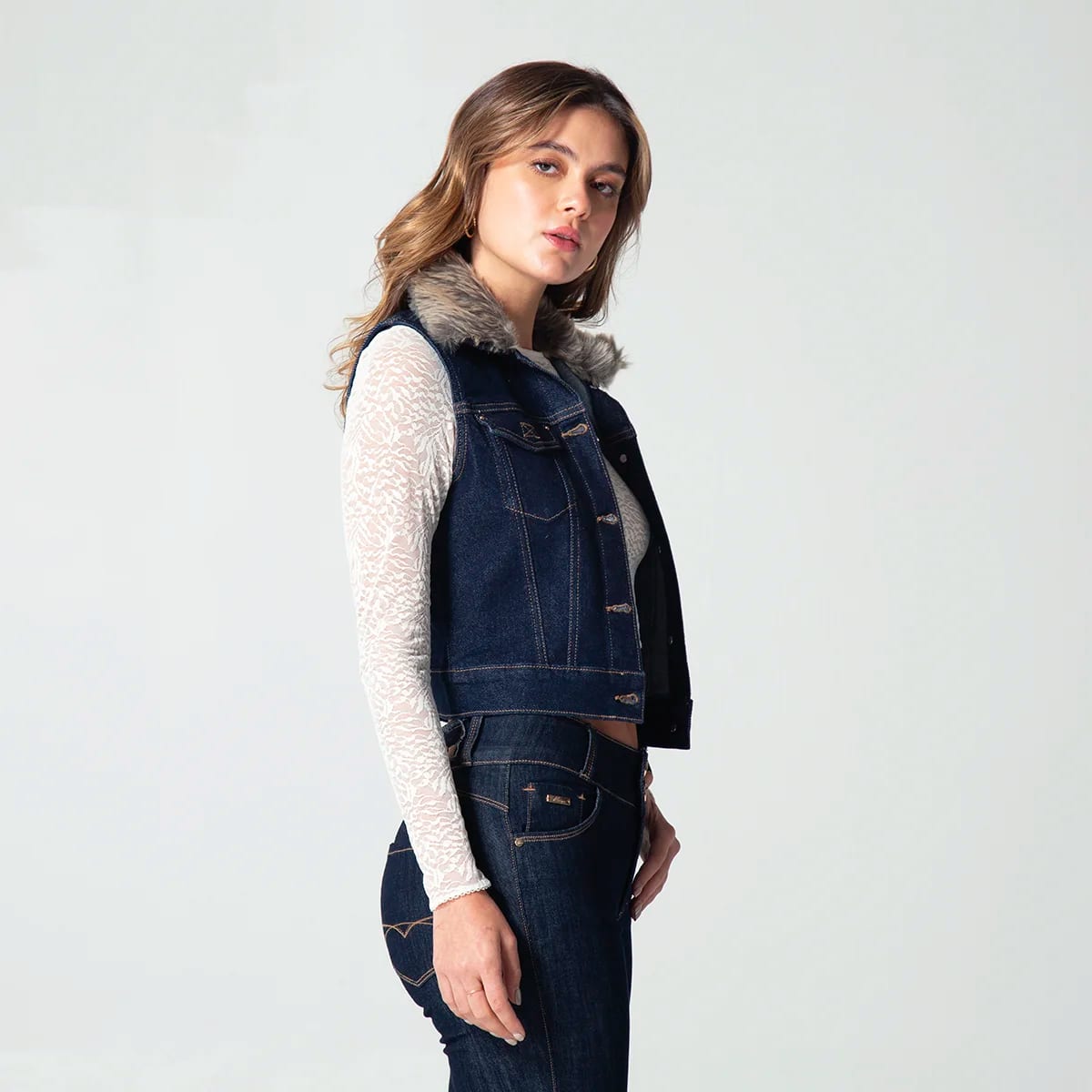 Chaleco Denim Slim Laving - imagen 3