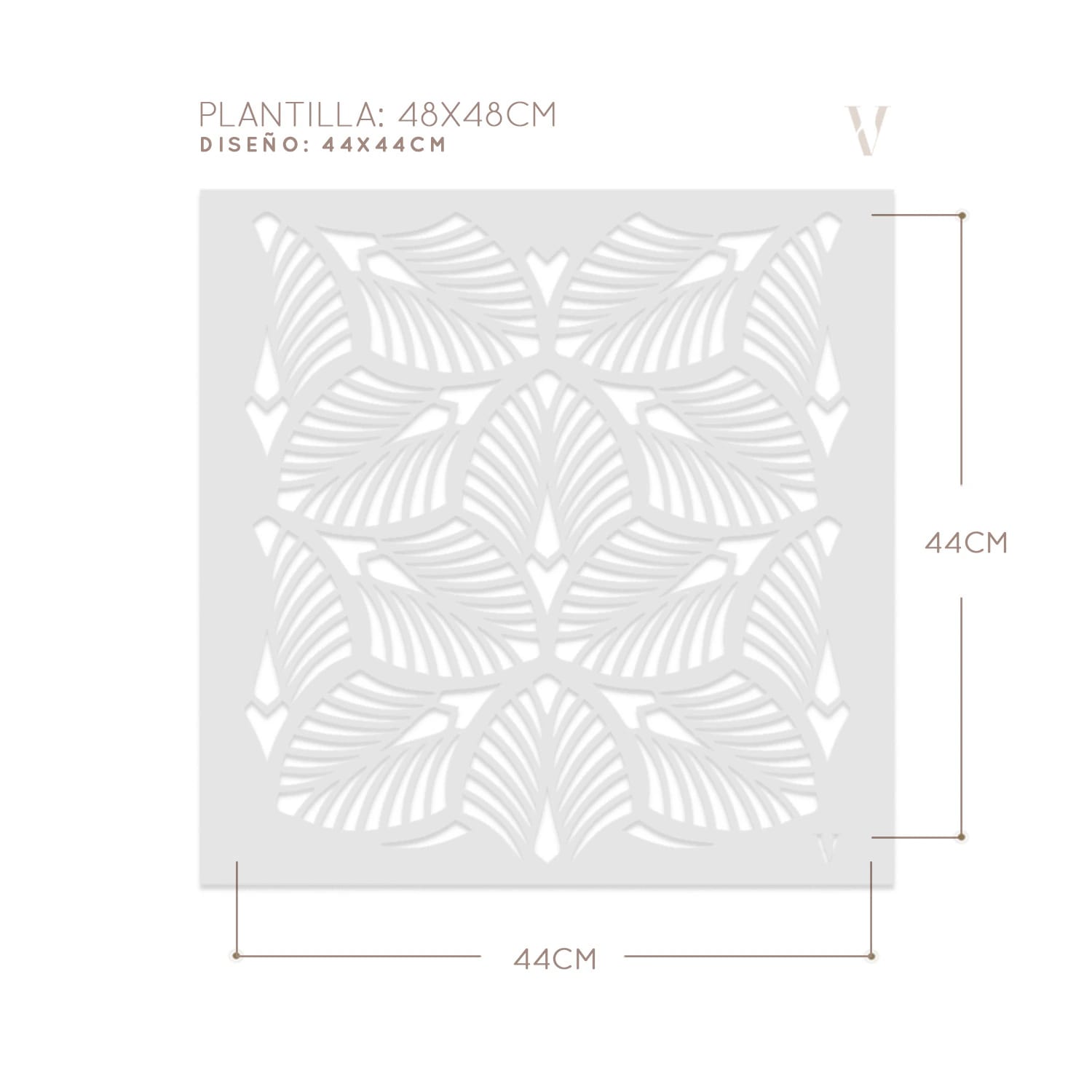 Plantillas para pintar, Vamarú Stencils, Colección Duranta 48x48cm, 1und - imagen 3