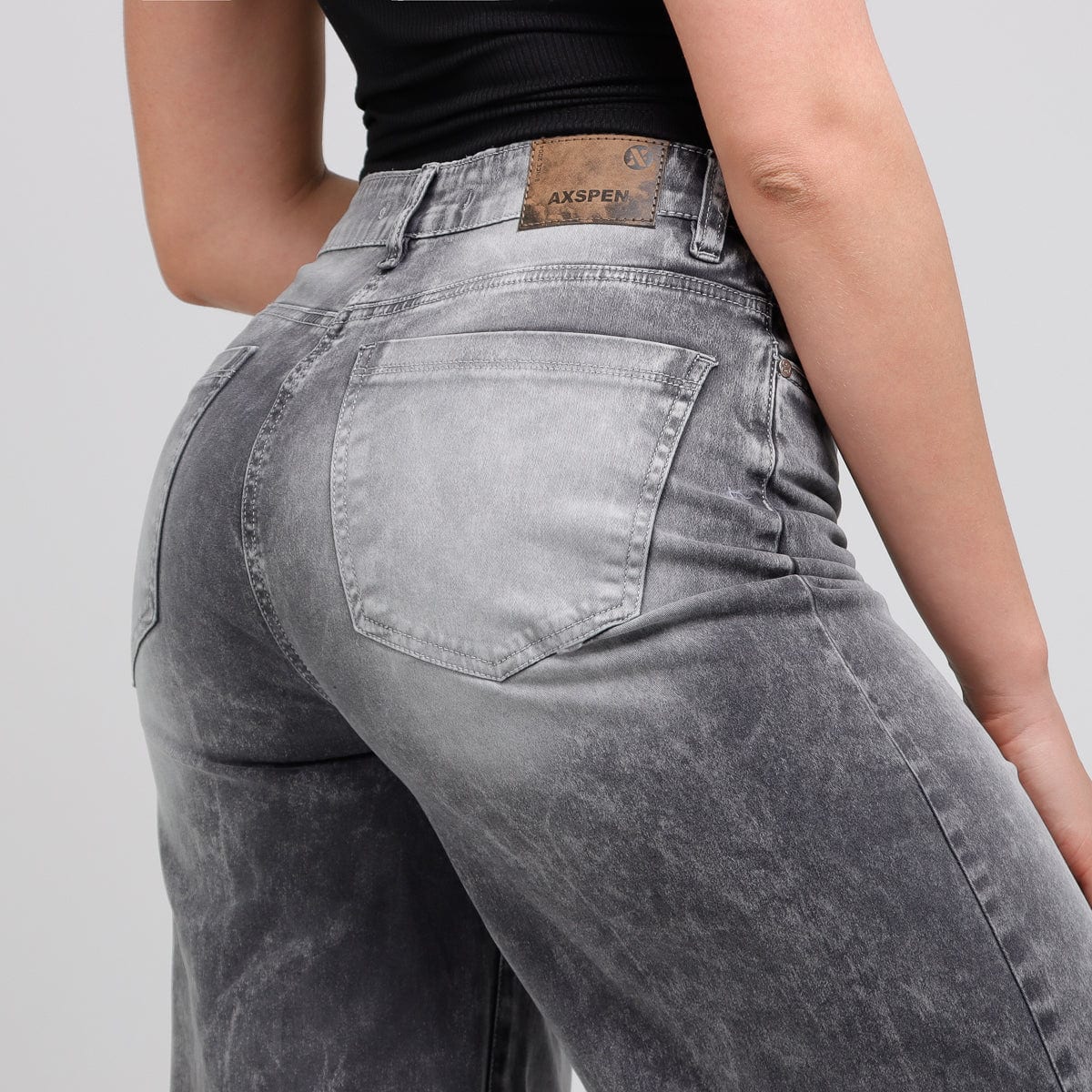 Jean Wide leg Axspen Ax-2830 Gris - imagen 3