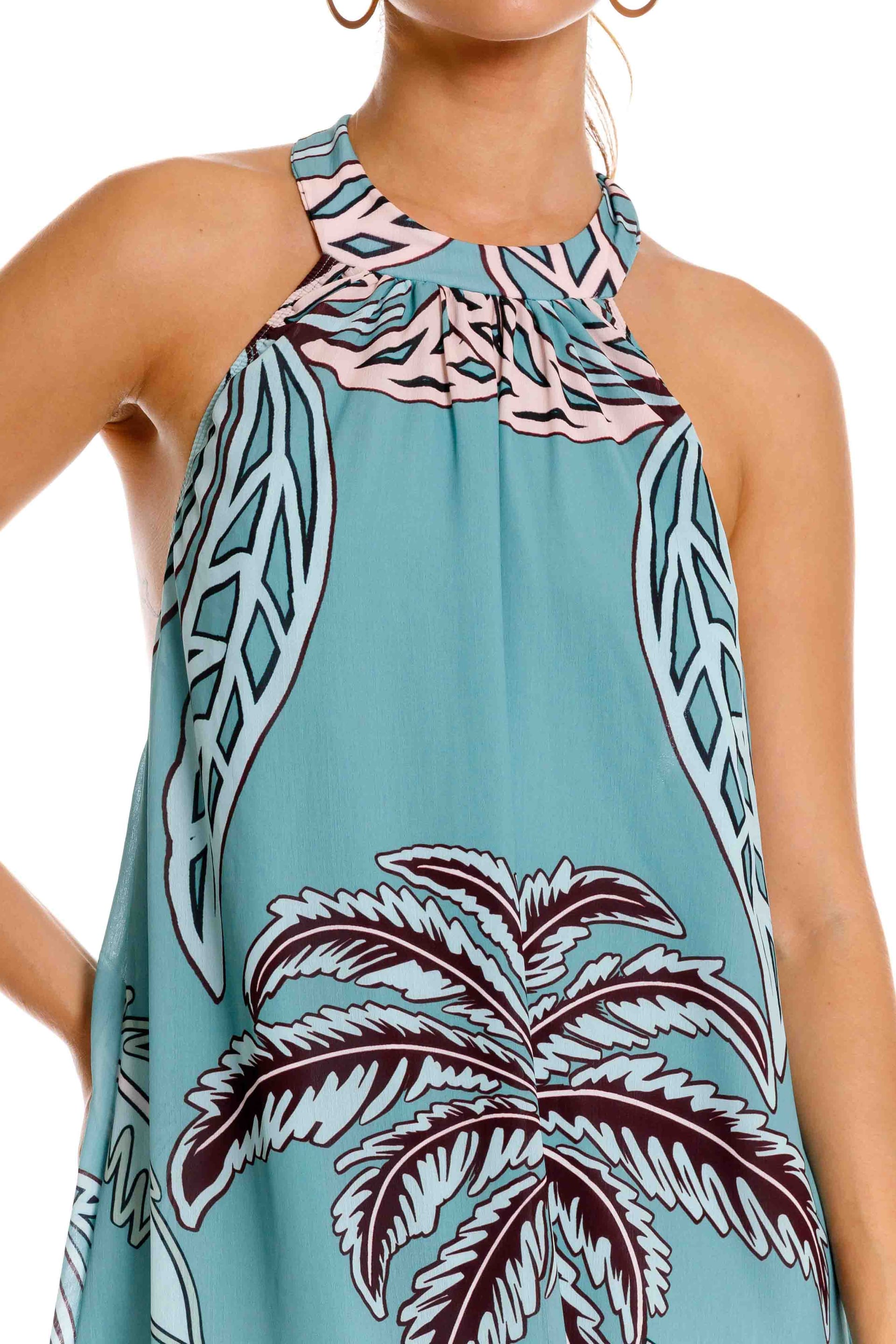 Vestido Largo Aries Maxipalms Verde - imagen 3