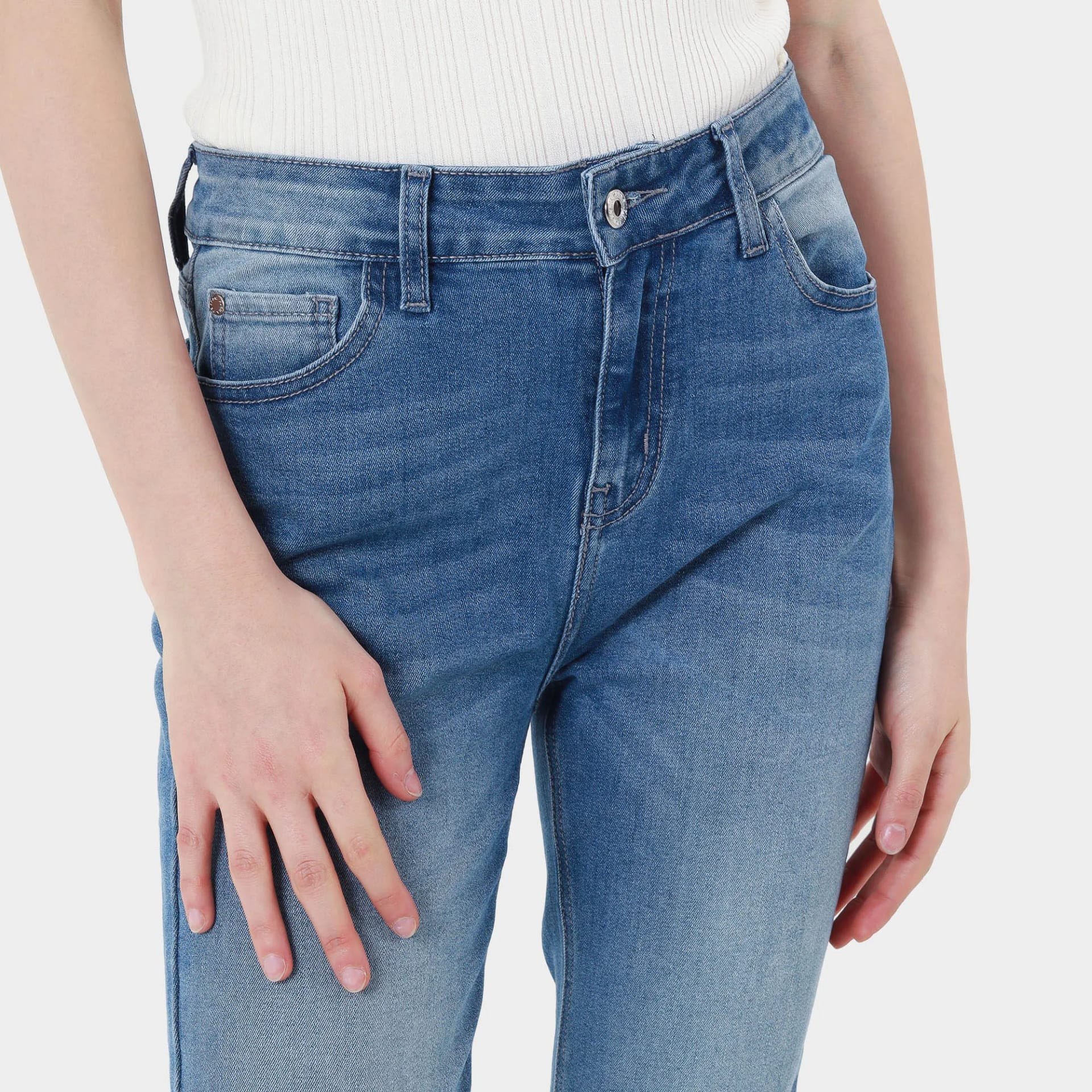 Jean Tiro Medio Bota Skinny - imagen 4
