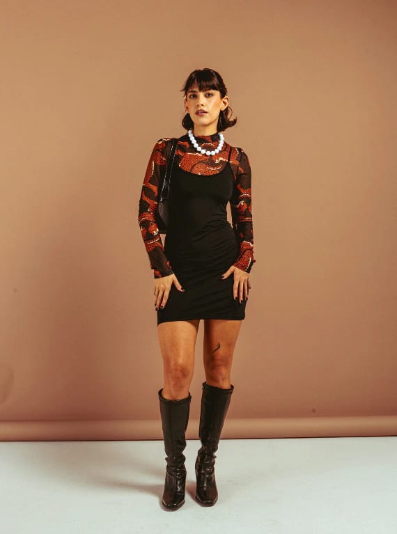 FORRO VESTIDO LEOPARDO - imagen 1