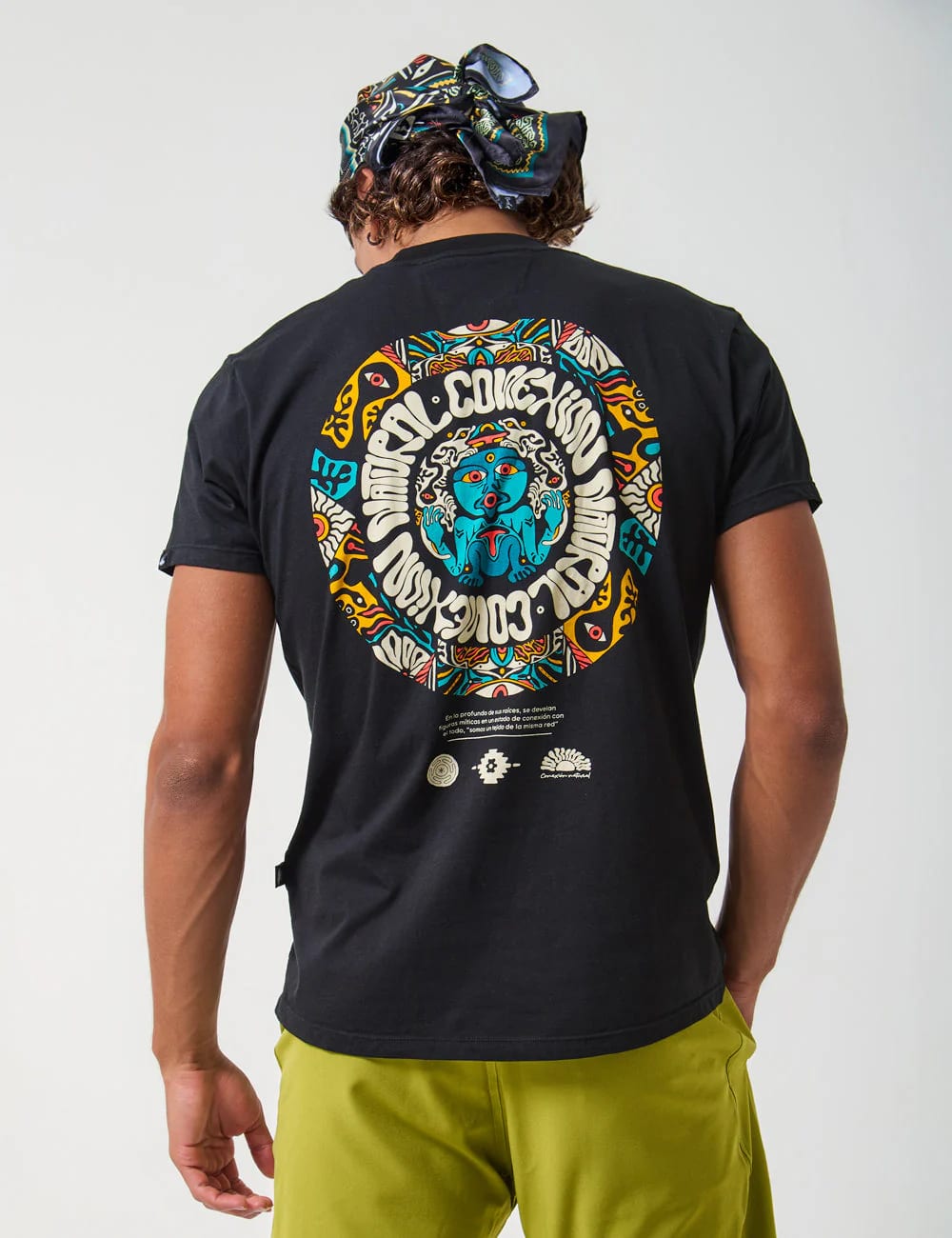 Camiseta Regular Fit Natural Conexion negro Hombre - imagen 2