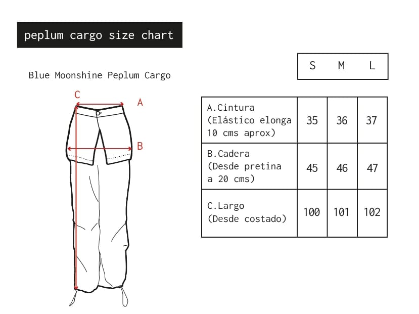 Blue Moonshine Peplum Cargo - imagen 17
