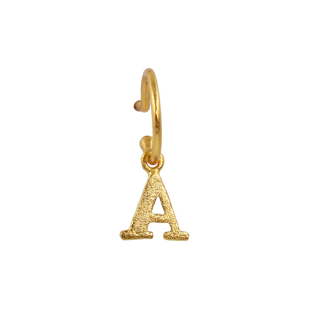 PreOrder Baby Hoops 9mm Letra Gold - imagen 5