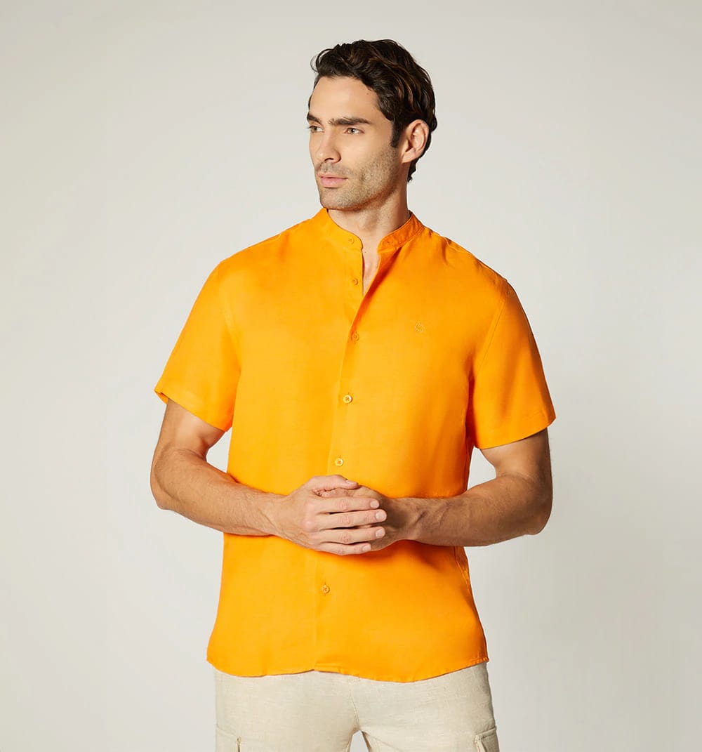 Camisa para hombre manga corta con cuell - imagen 1