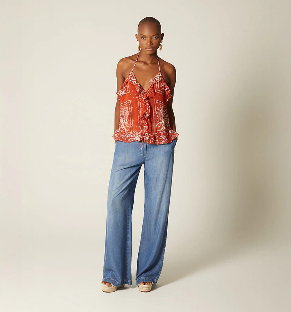 Blusa halter con bolero - imagen 1