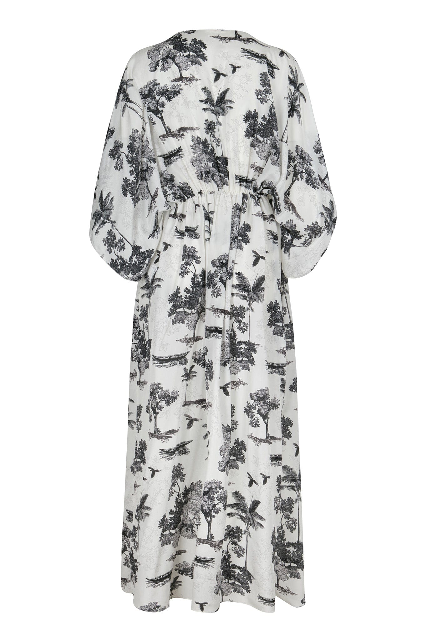 San Cipriano Crepe Chine Tunic / Ivory Trees - imagen 3