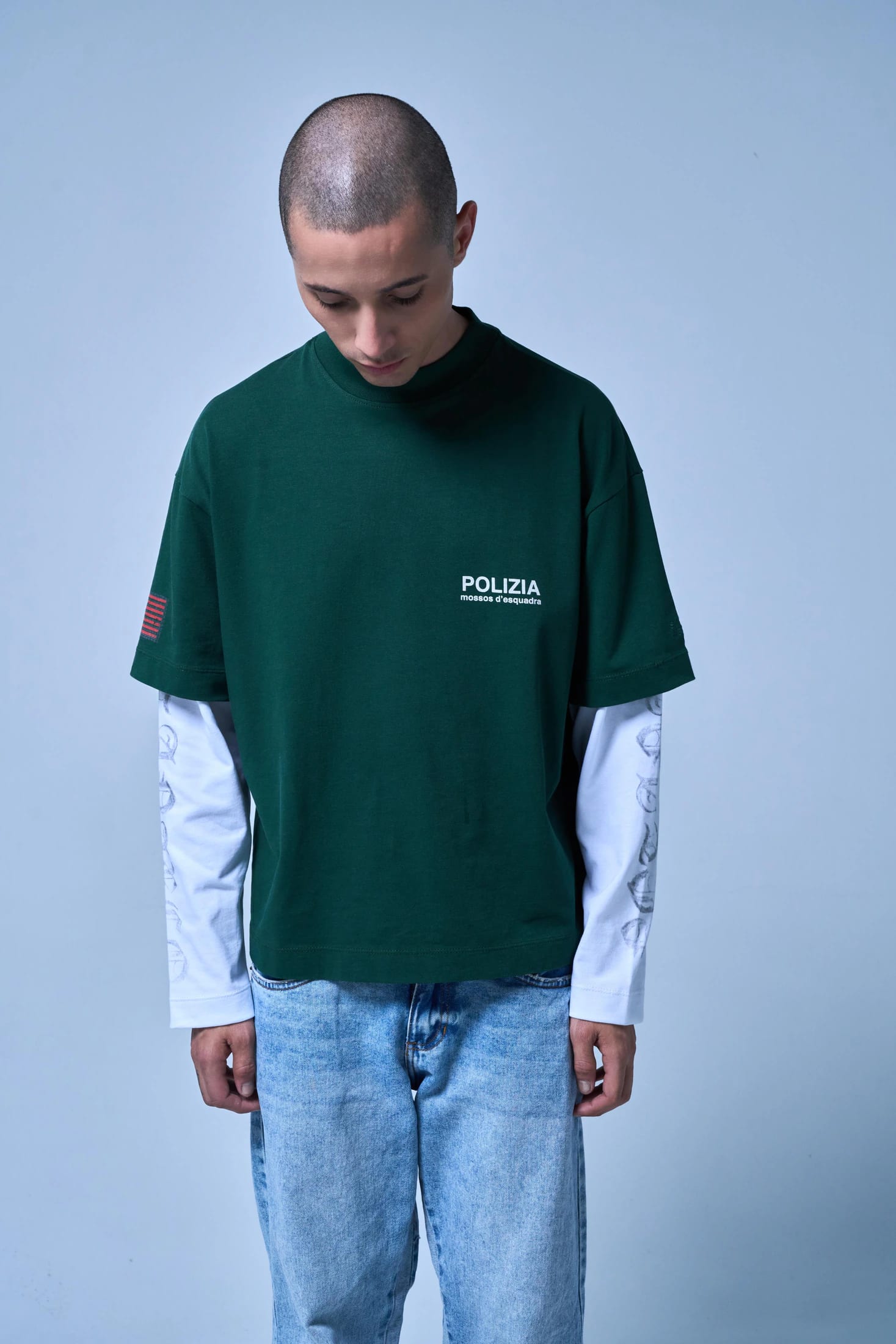 POLIZIA GREEN DOUBLE SLEEVE - imagen 2