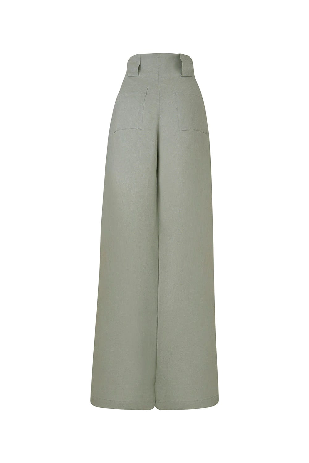 Pantalon New paulette Verde salvia lino - imagen 2