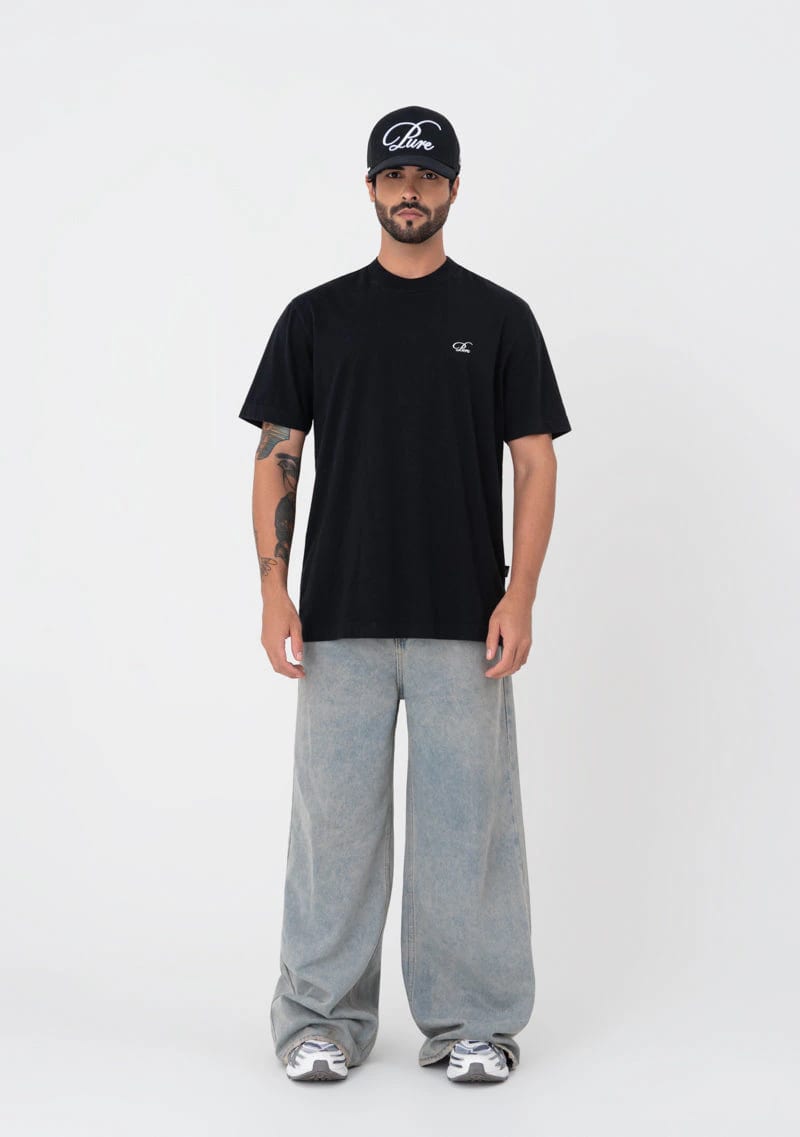 Atelier regular black t-shirt - imagen 4