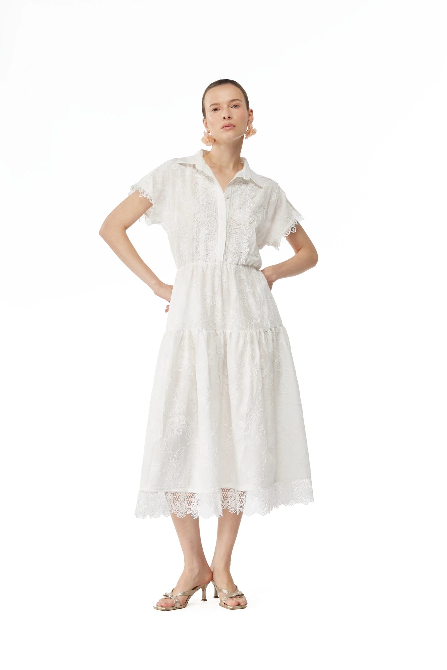 AURA MAXI DRESS WHITE - imagen 1