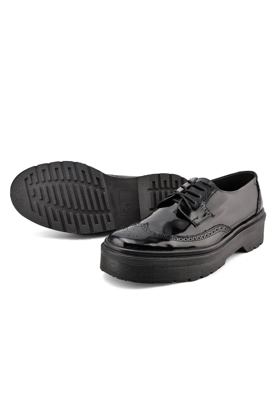 Zapatos oxford negros suela chunky - imagen 10