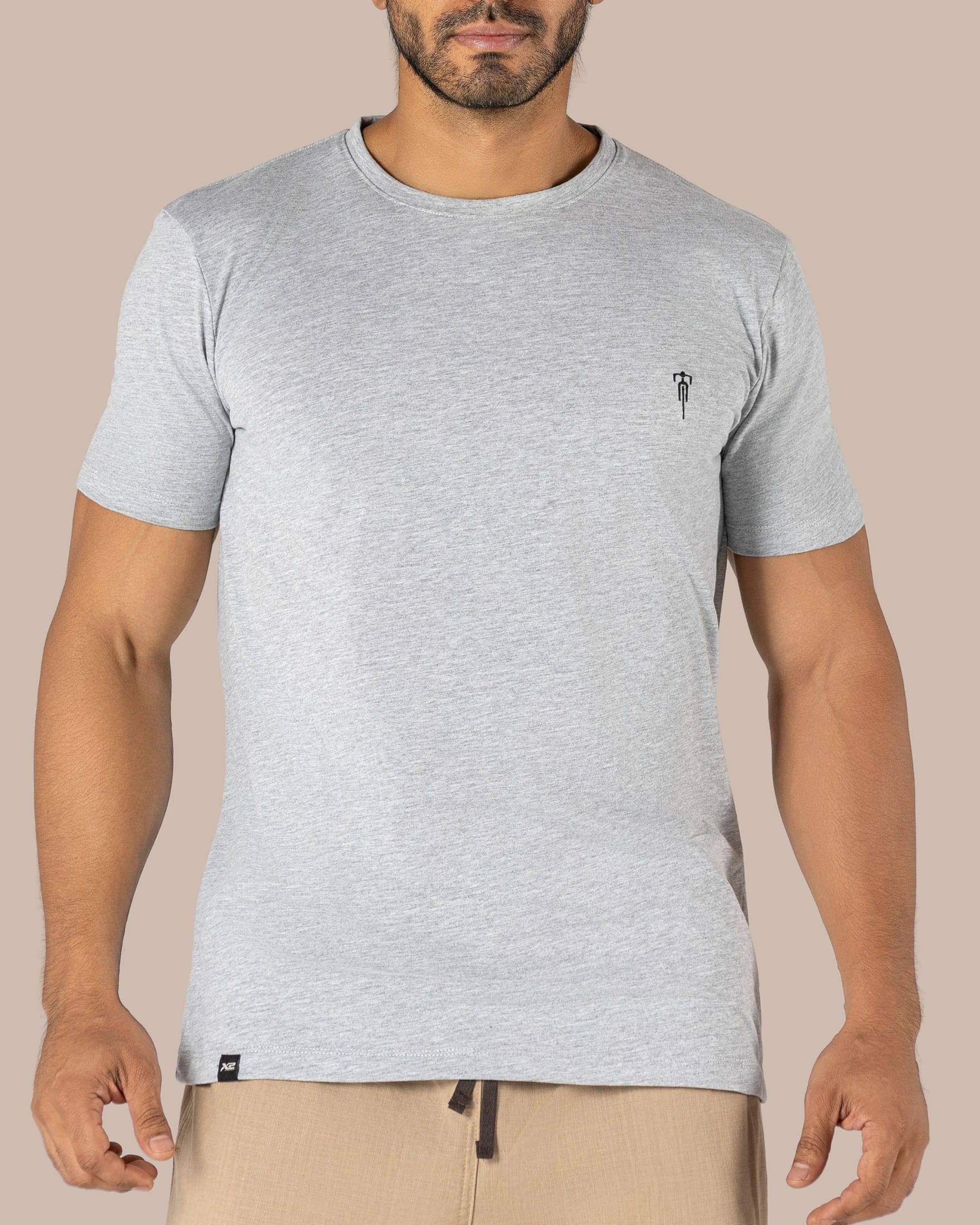 🎁GRATIS por la compra de 4 bóxer. Camiseta Cuello Redondo Algodón Desiderio Gris X2 - imagen 2