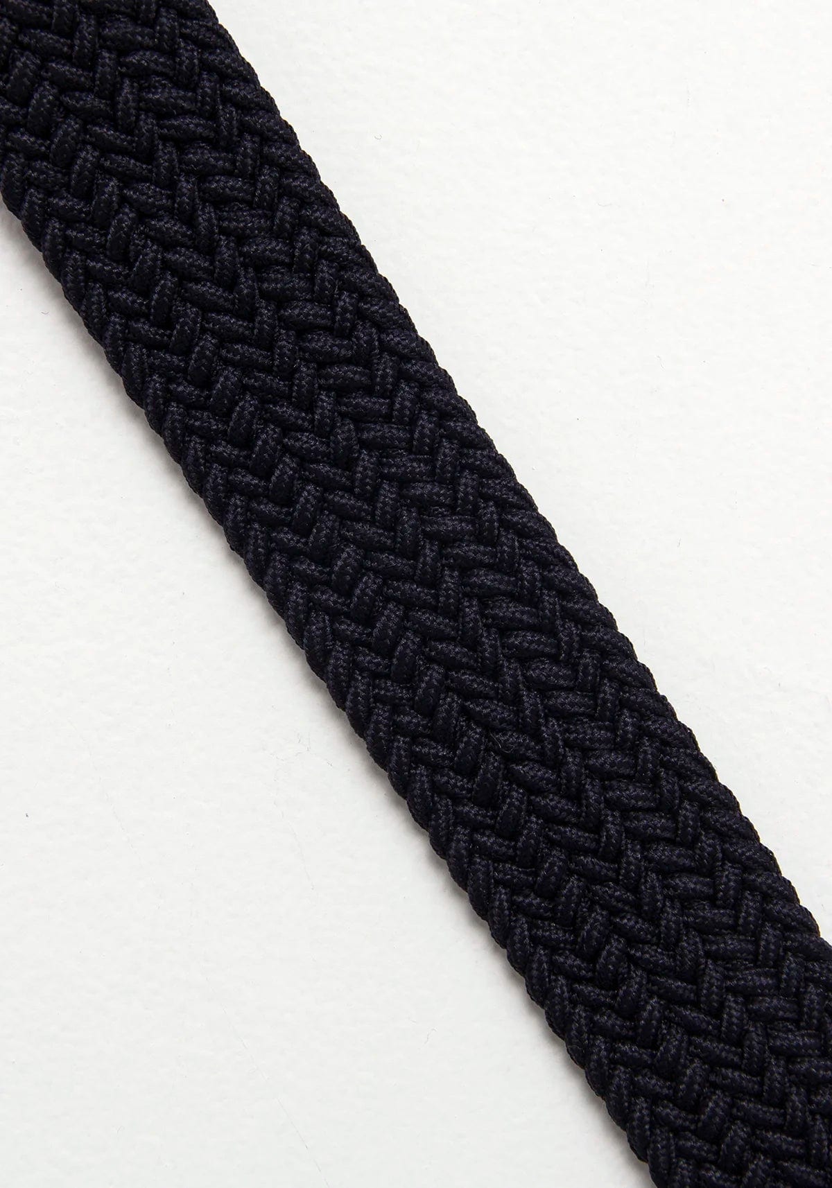 Cinturón Trenzado Elástico Azul Oscuro - Coordinado Chocolate - imagen 2