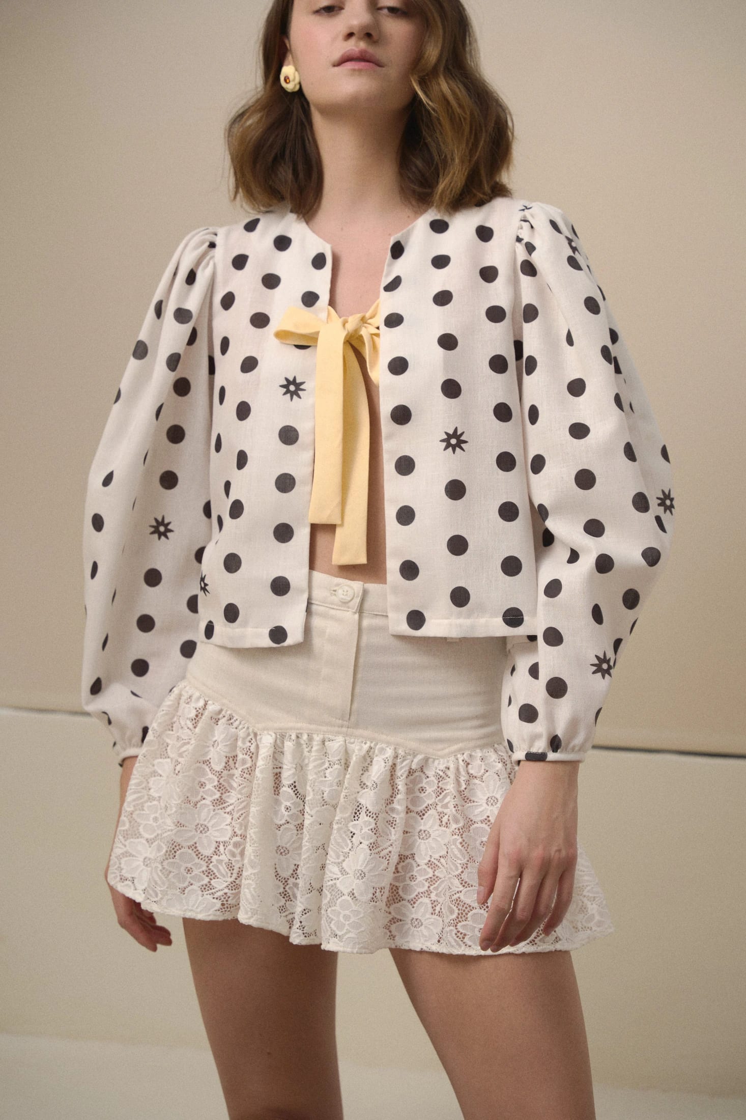 SAND LACE MINISKIRT - imagen 3