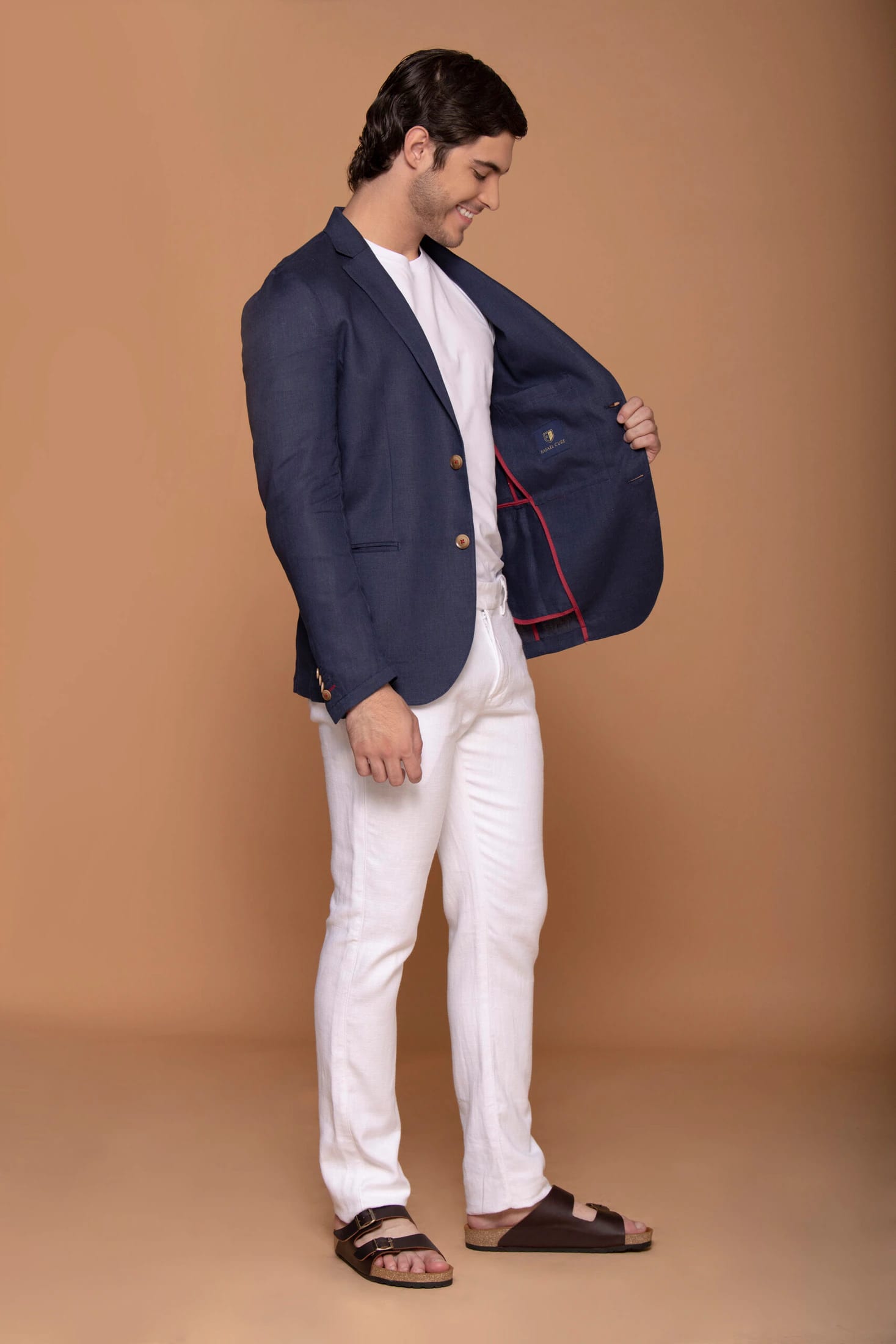 Blazer Vento Lino Azul Navy - imagen 5