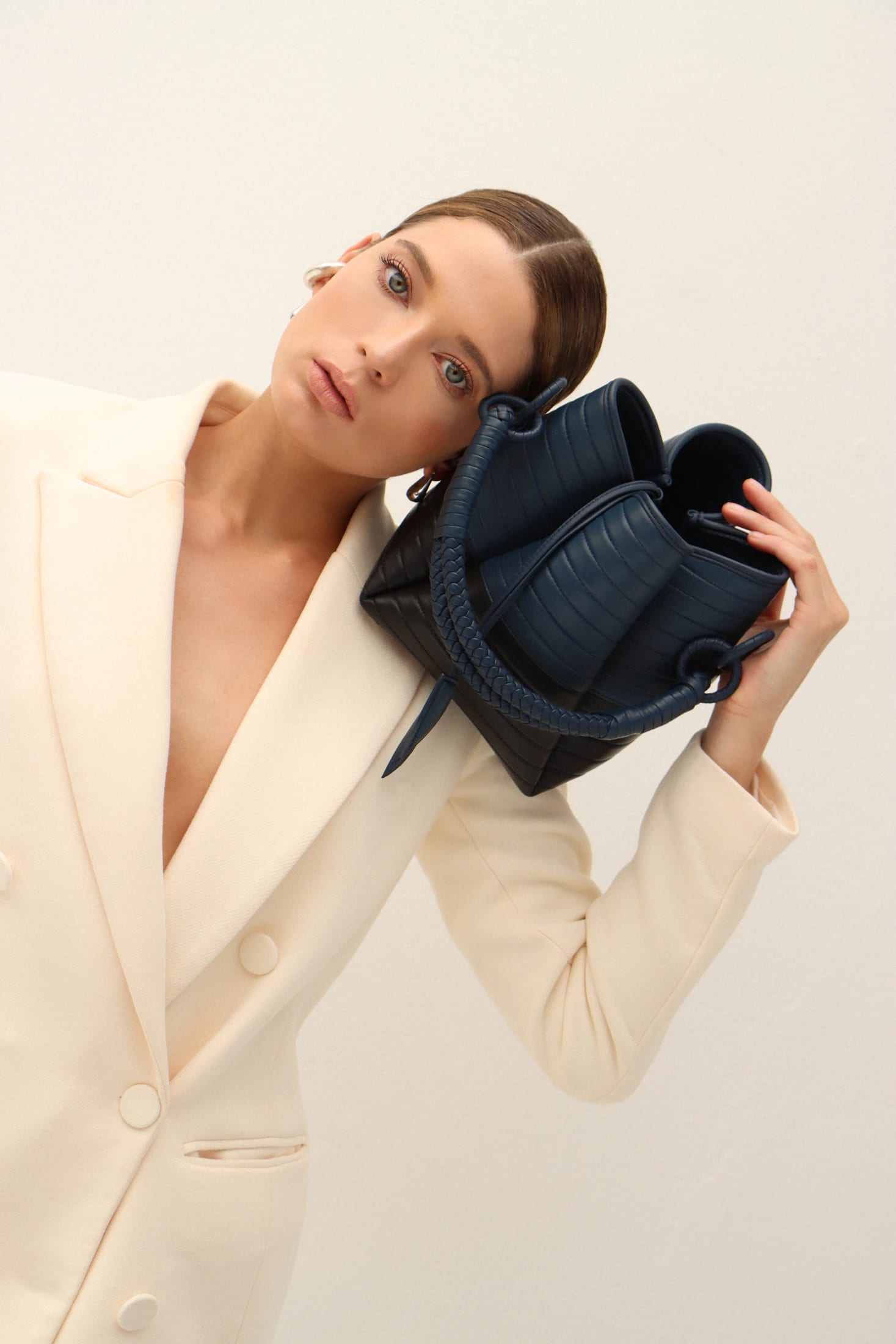 Tulip Oxford Bag, Black & Blue - imagen 4